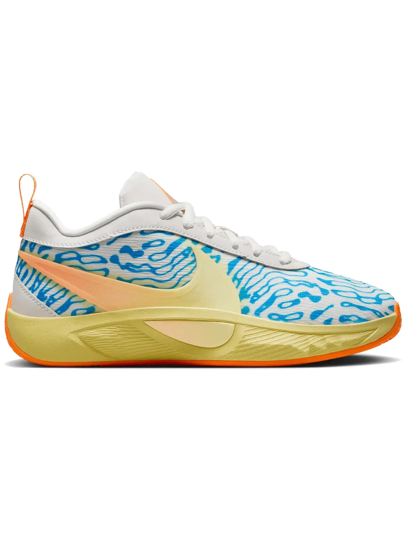 Детские кроссовки для баскетбола Nike Giannis Zoom Freak 6 Lenticular — изображение 1 из 1, оранжевый/синий/светлый