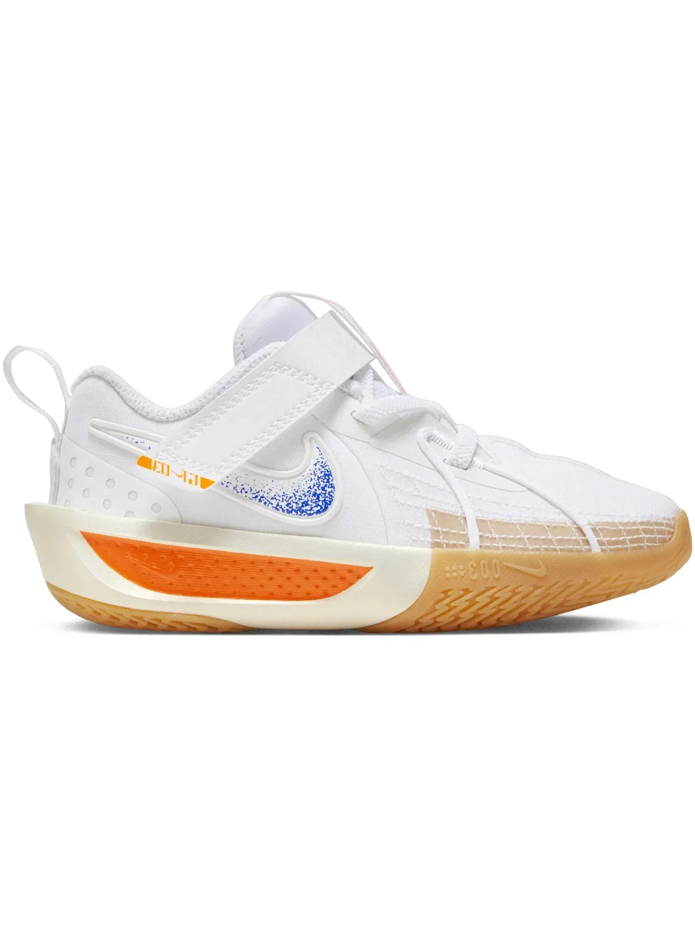 Детские кроссовки для баскетбола Nike GT Cut 3 — изображение 1 из 1, белый//желтый/синий