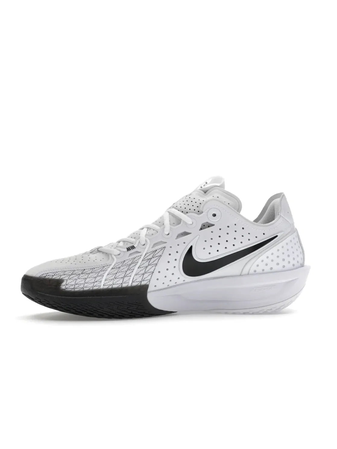 Мужские кроссовки для баскетбола с технологией Zoom Air Nike Air Zoom GT Cut 3 — изображение 3 из 4, белый/черный