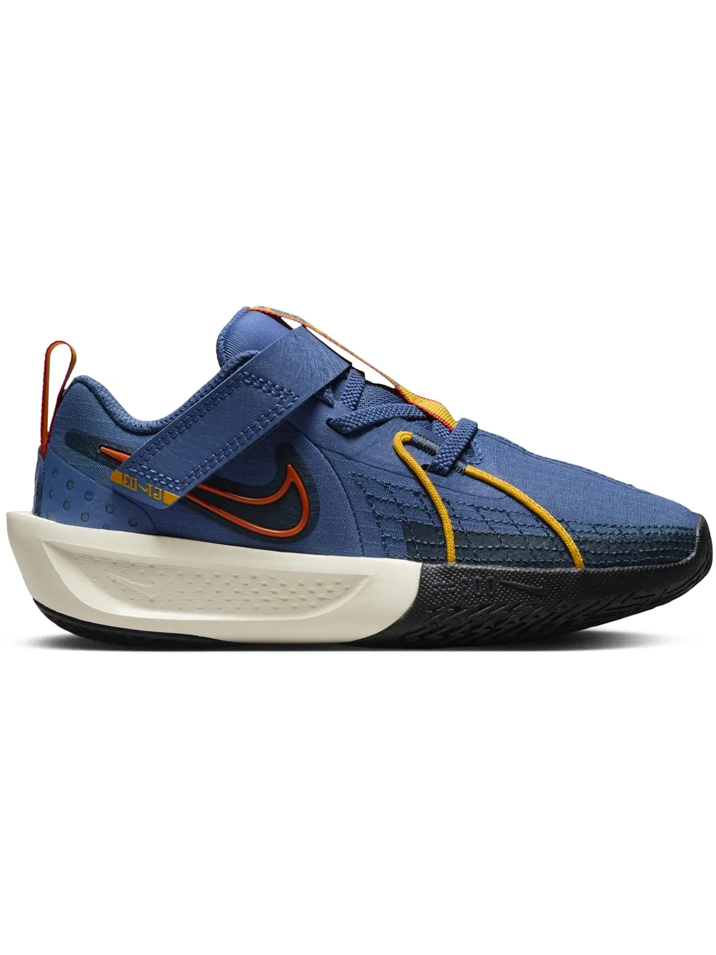 Детские кроссовки для мальчиков баскетбольные Nike GT Cut 3 SE — изображение 1 из 1, темно-синий/золотистый