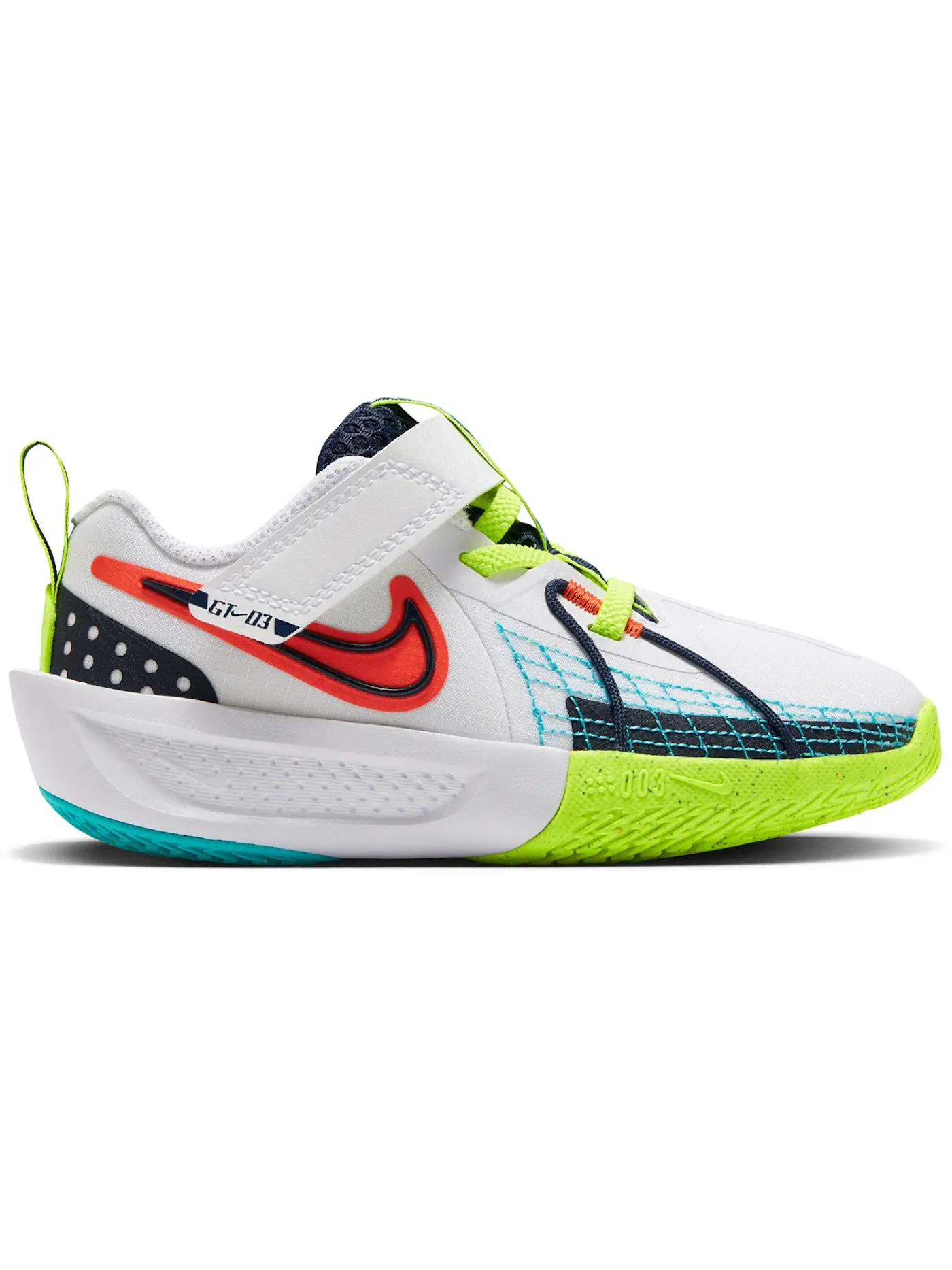 Детские кроссовки для баскетбола Nike GT Cut 3 SE — изображение 1 из 1, белый/красный