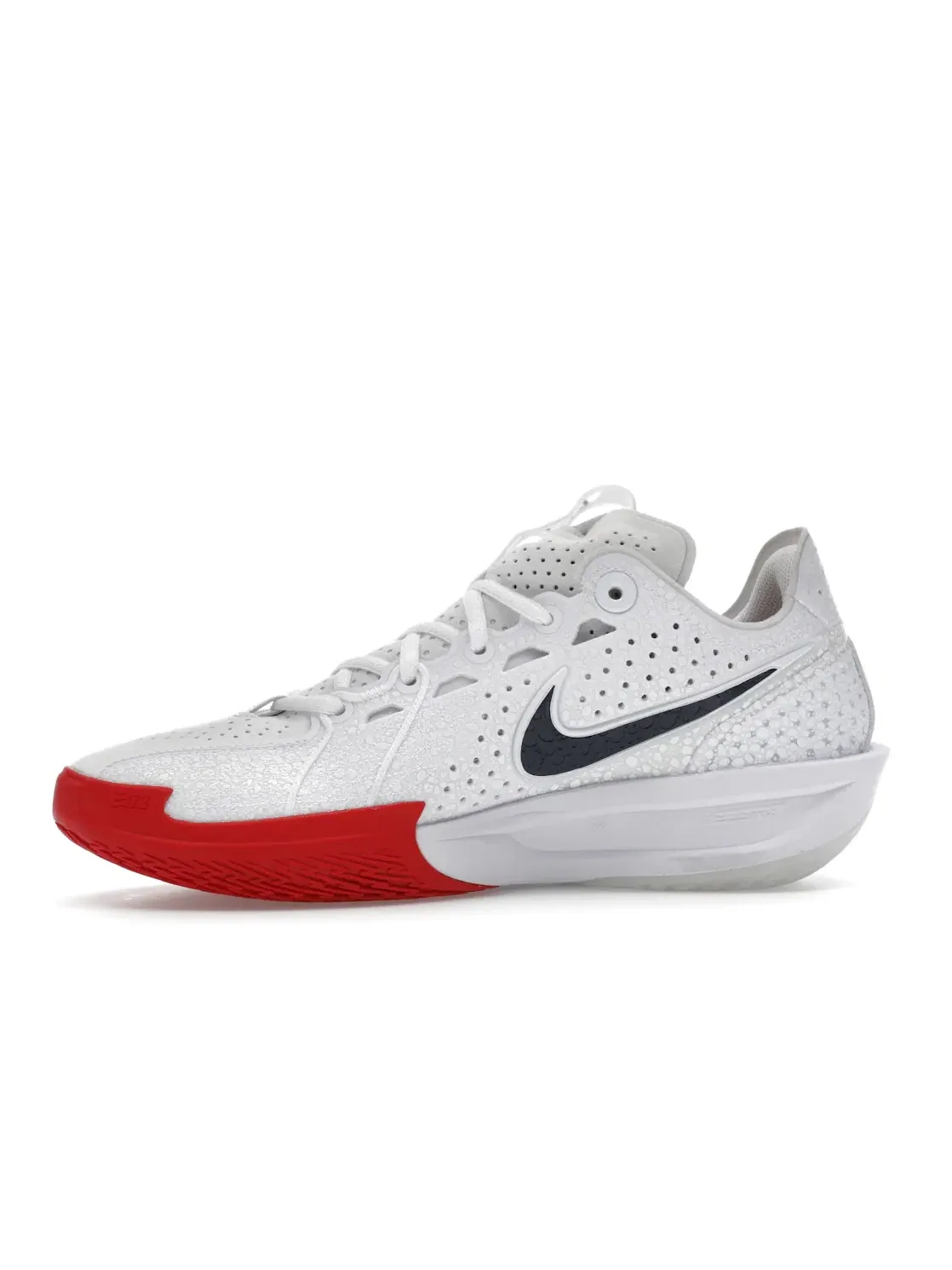 Женские кроссовки для баскетбола Nike GT Cut 3 — изображение 3 из 4, белый/красный