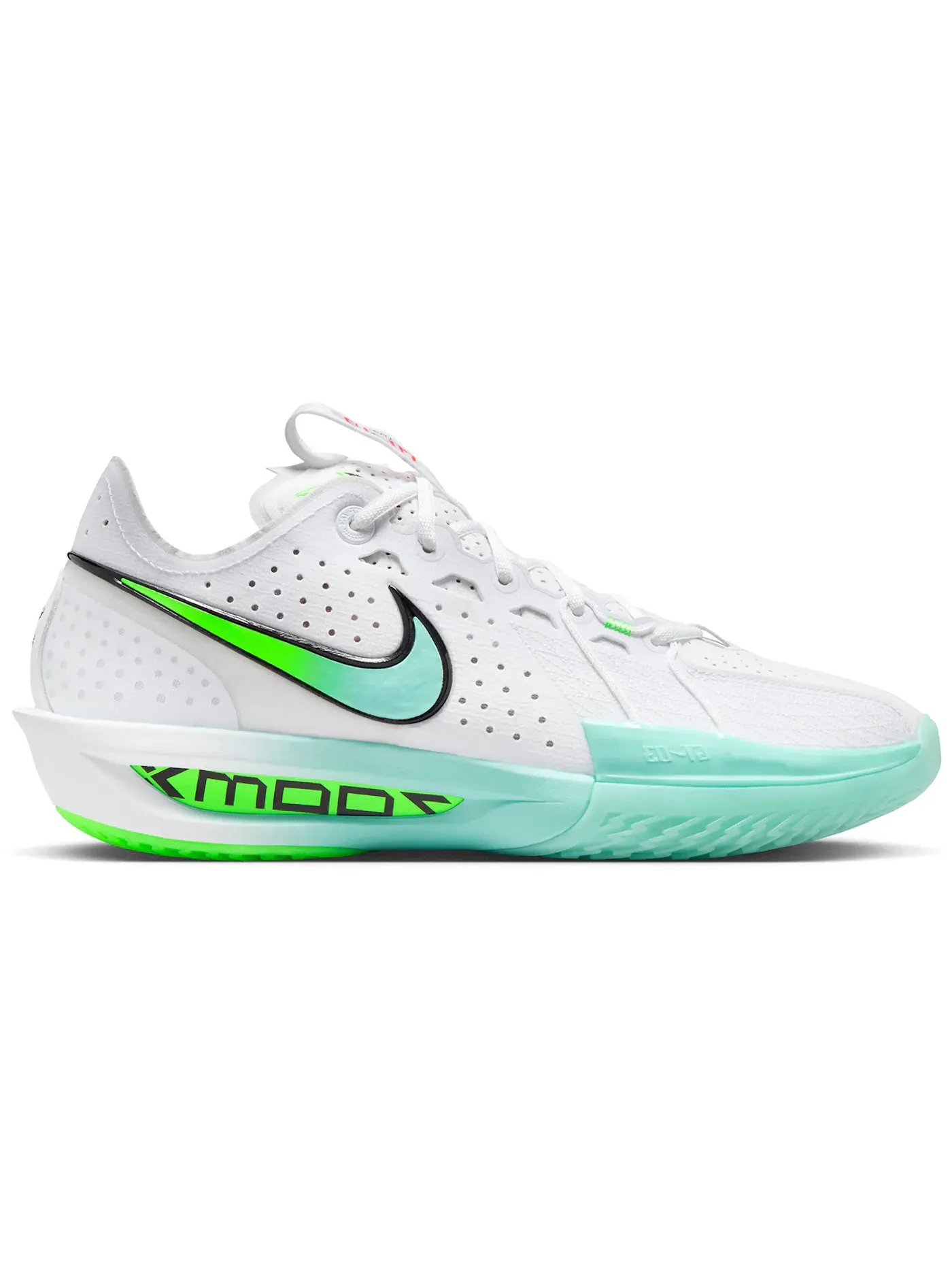 Мужские кроссовки для баскетбола Nike GT Cut 3 — изображение 1 из 1, белый/зеленый/черный