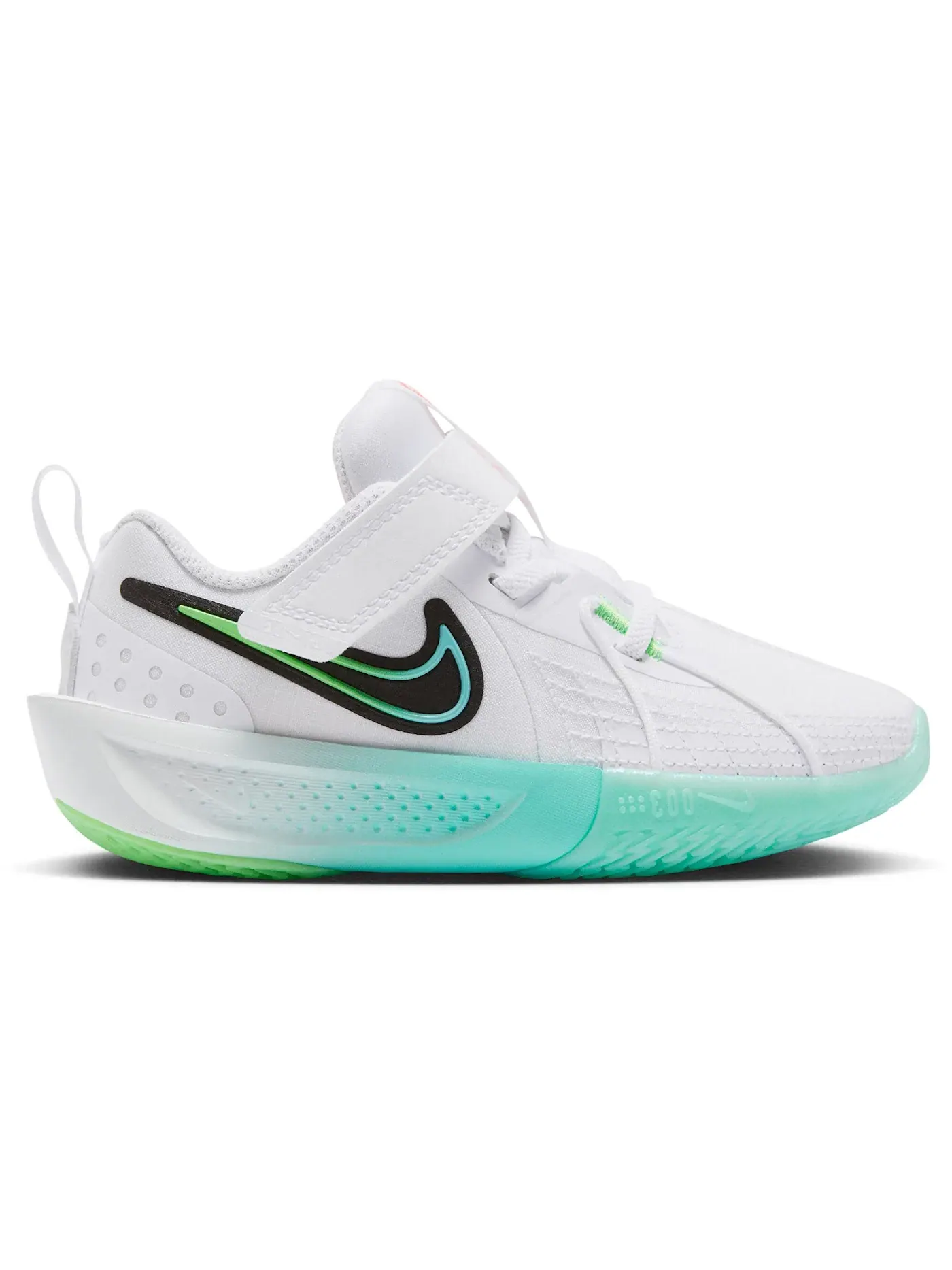 Детские кроссовки для баскетбола Nike GT Cut 3 — изображение 1 из 1, белый/зеленый/черный