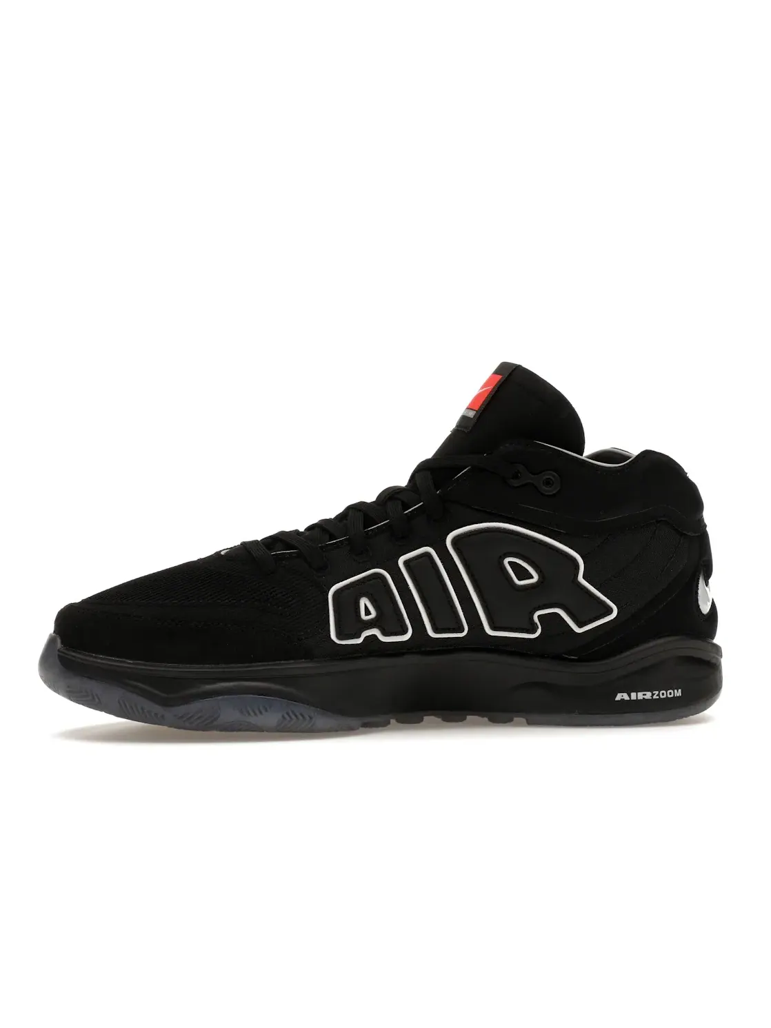 Мужские кроссовки для баскетбола Nike Air Zoom GT Hustle 2 — изображение 3 из 4, черный/белый