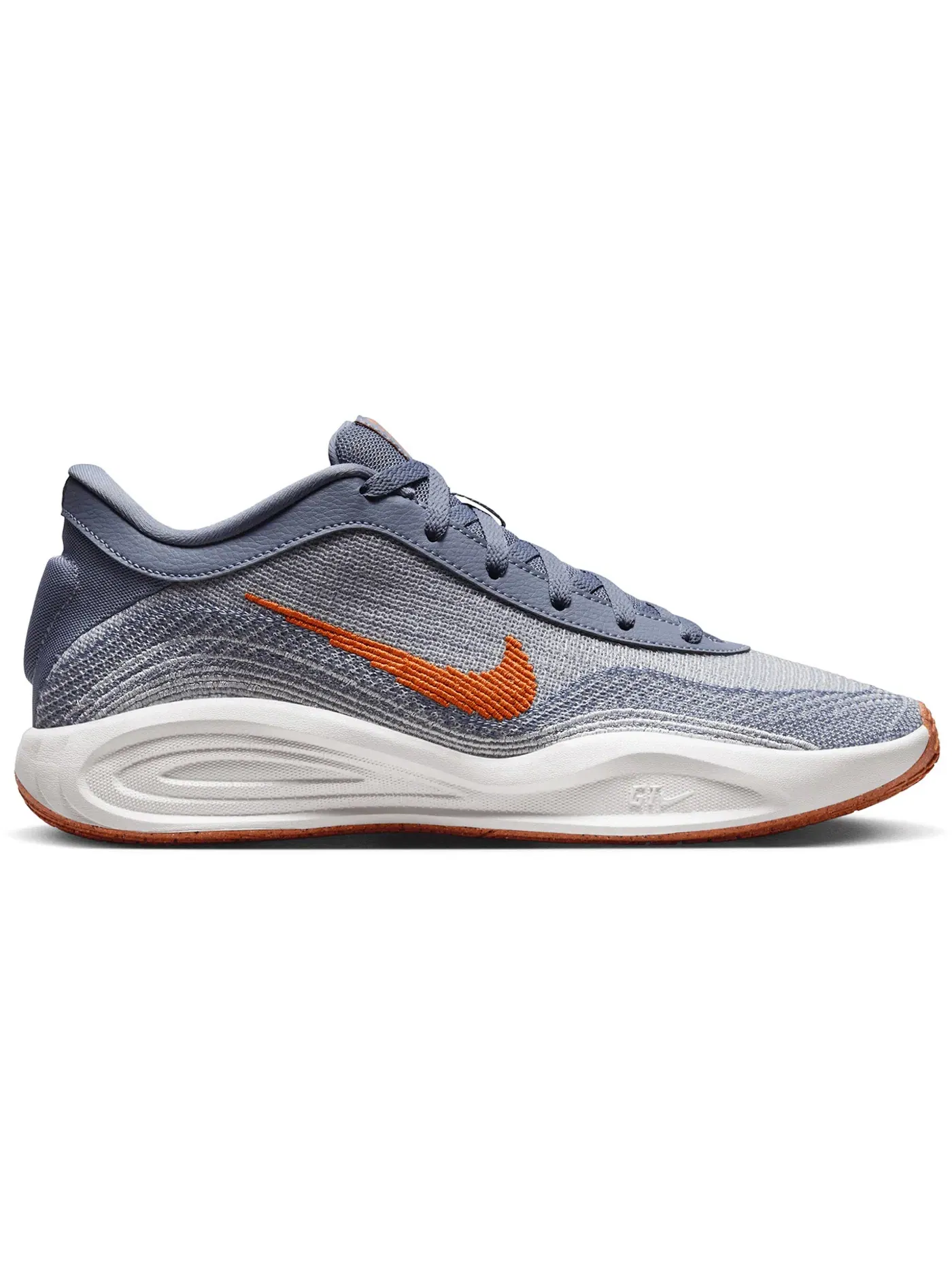 Мужские кроссовки для баскетбола Nike GT Hustle Academy — изображение 1 из 1, платиновый/оранжевый