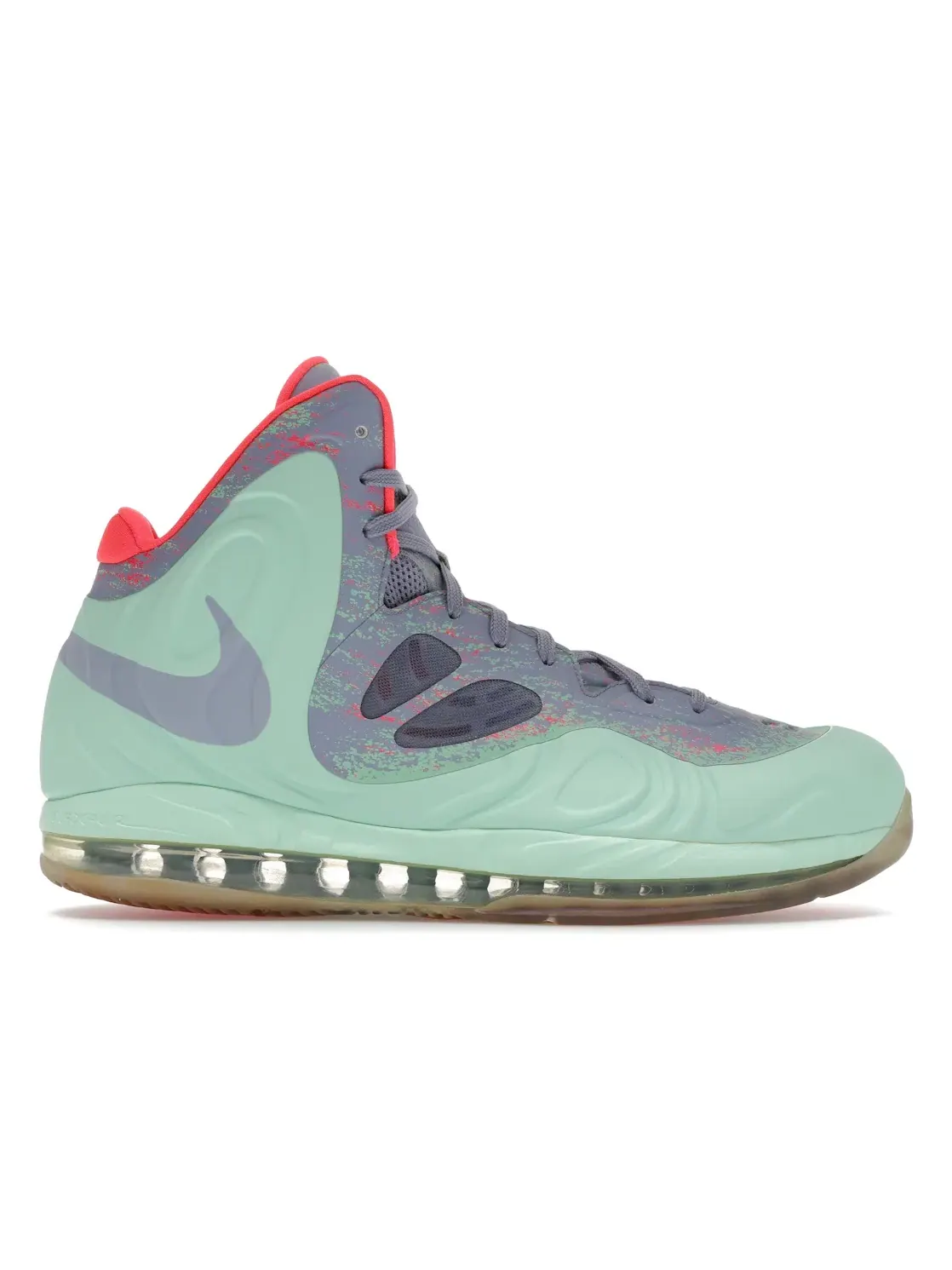 Мужские кроссовки Lifestyle Nike Hyperposite Nike — изображение 1 из 4, зеленый/серый-красный