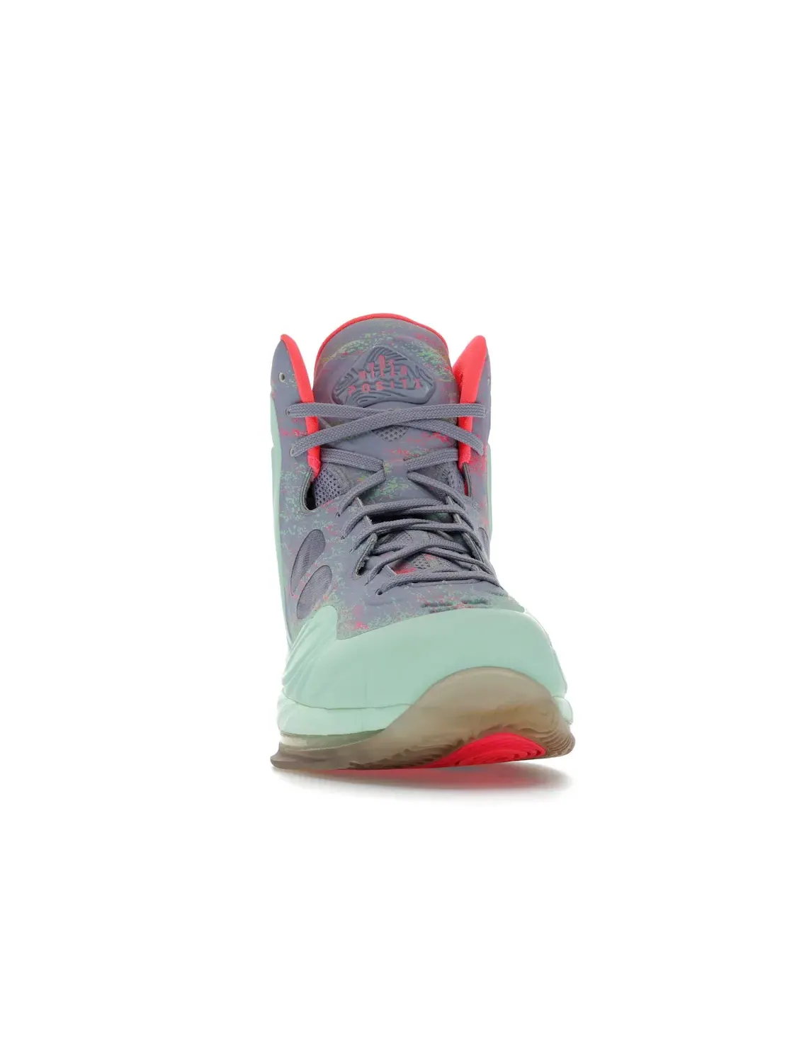 Мужские кроссовки Lifestyle Nike Hyperposite Nike — изображение 2 из 4, зеленый/серый-красный
