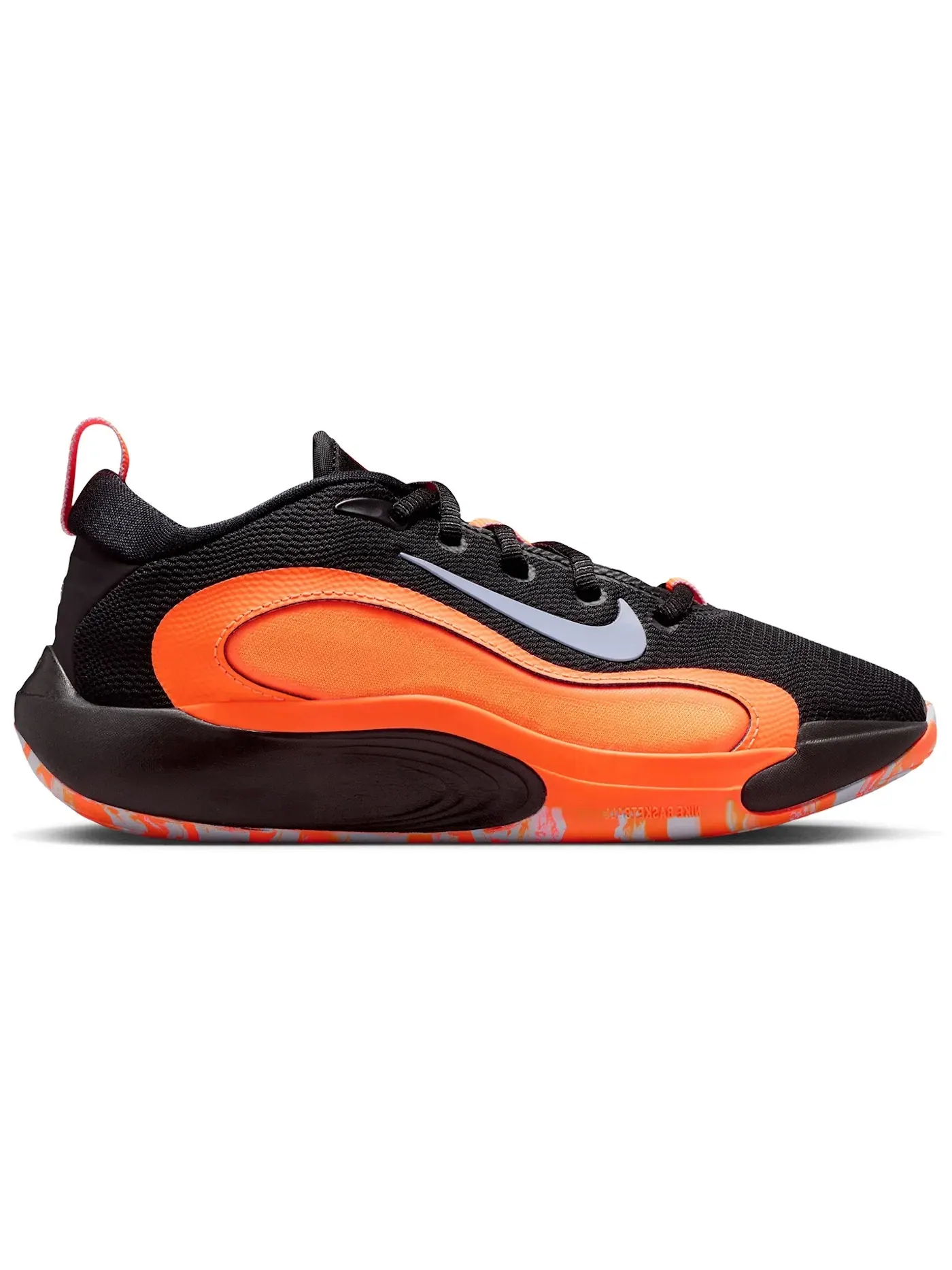 Детские кроссовки для мальчиков с длинным шнурком Nike IsoFly Nike — изображение 1 из 1, черный/оранжевый/яркий