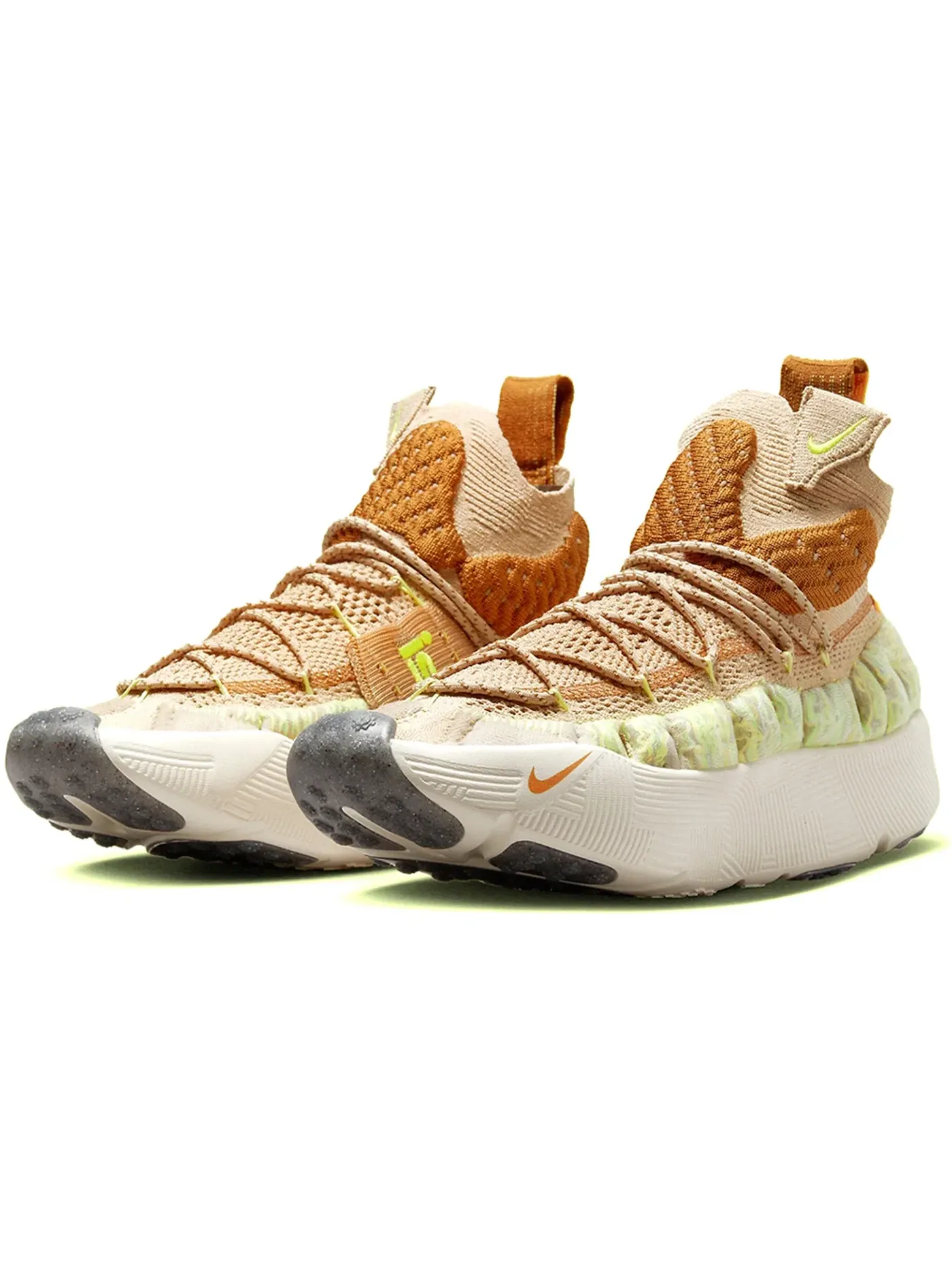 Мужские кроссовки Lifestyle Nike ISPA Sense Flyknit, Sesame Desert Ochre — изображение 2 из 3