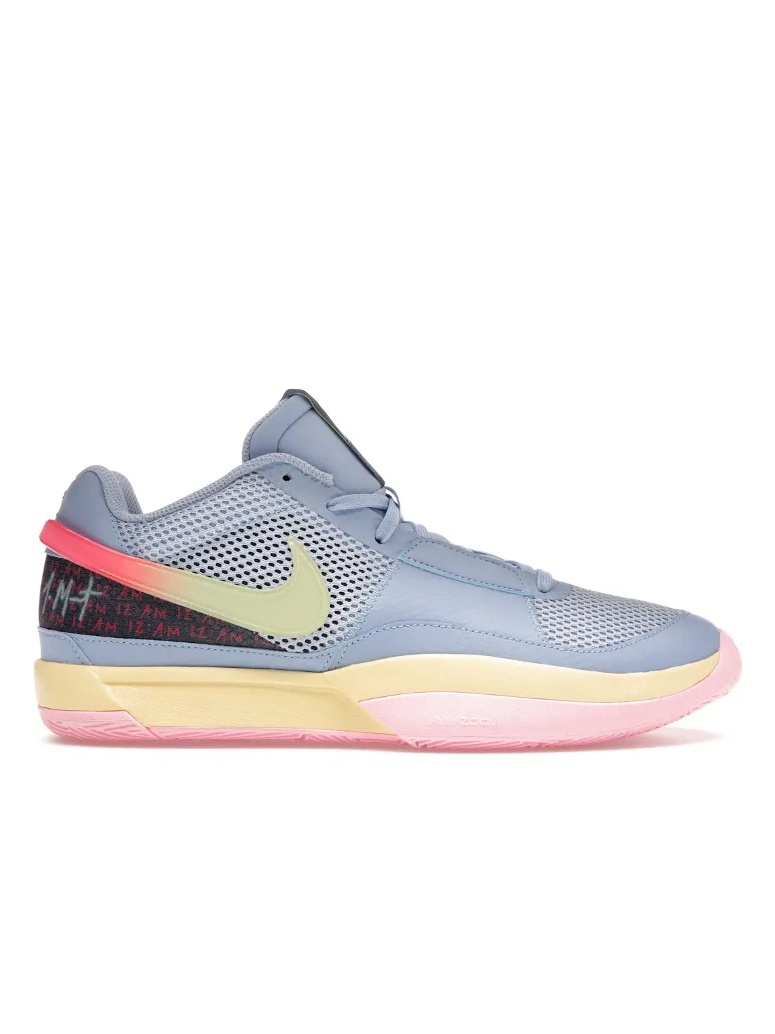 Мужские кроссовки с кожаным верхом Nike Ja 1, Cobalt Bliss/Citron Tint/Hot Punch — изображение 1 из 4