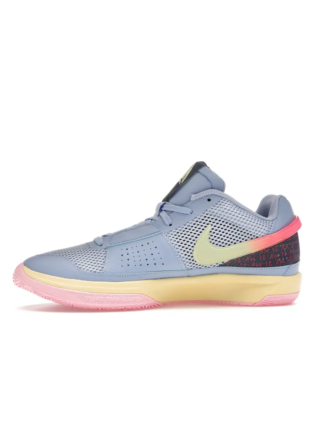 Мужские кроссовки с кожаным верхом Nike Ja 1, Cobalt Bliss/Citron Tint/Hot Punch — изображение 3 из 4