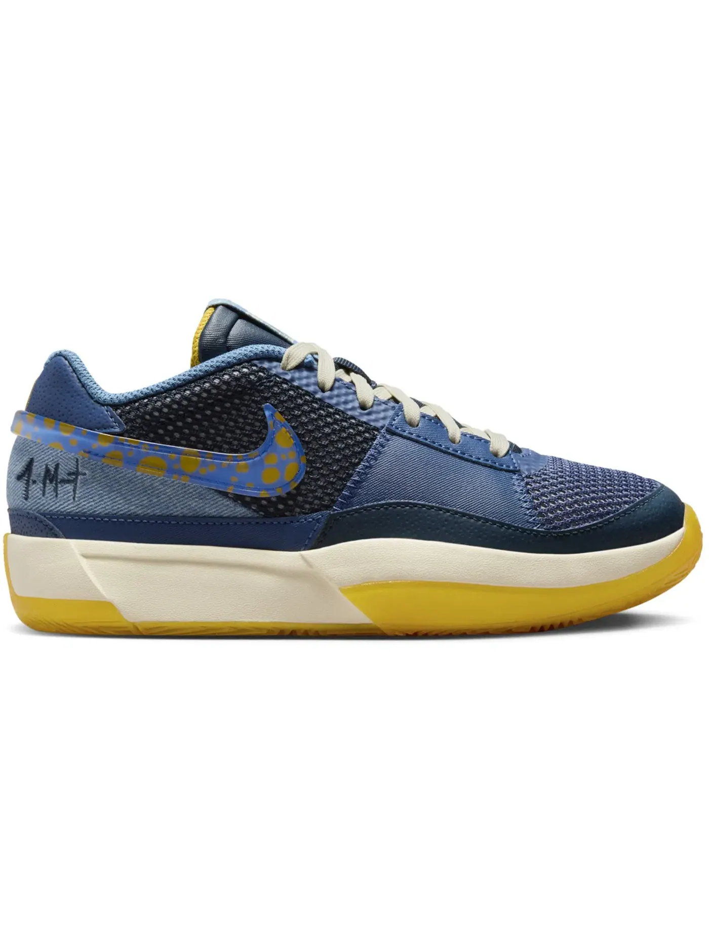 Детские кроссовки для мальчиков баскетбольные Nike Ja 1 Nike — изображение 1 из 2, темно-синий/золотистый