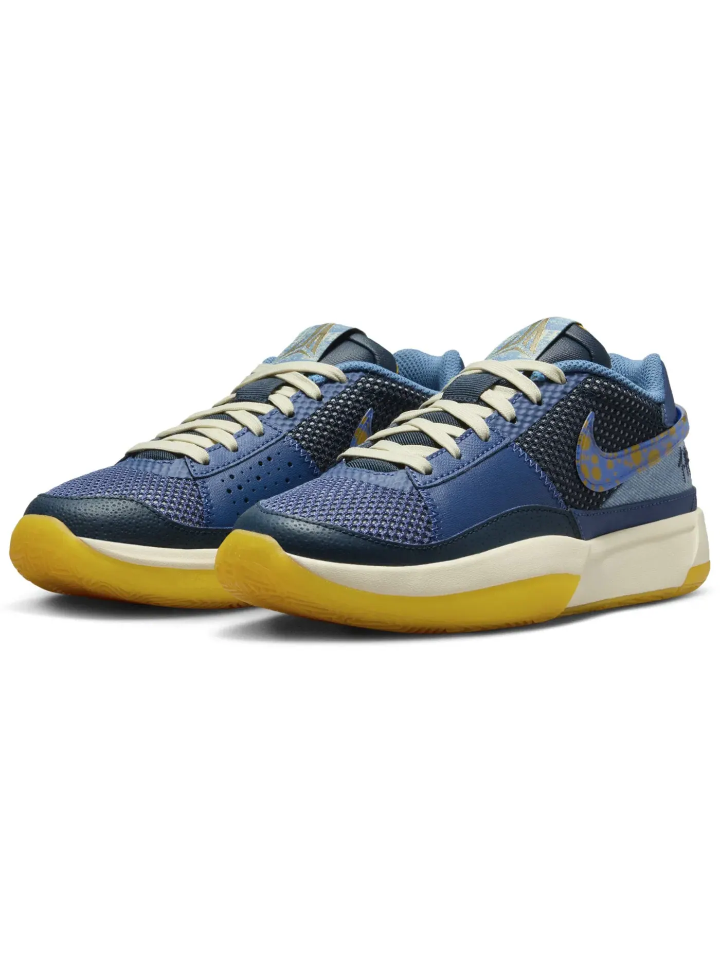 Детские кроссовки для мальчиков баскетбольные Nike Ja 1 Nike — изображение 2 из 2, темно-синий/золотистый