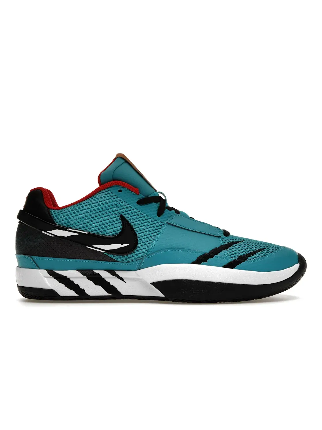 Мужские баскетбольные кроссовки с ярким дизайном Nike Ja 1 Scratch — изображение 1 из 4, черный/белый/красный