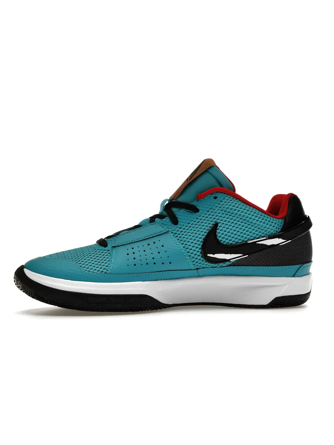 Мужские баскетбольные кроссовки с ярким дизайном Nike Ja 1 Scratch — изображение 3 из 4, черный/белый/красный