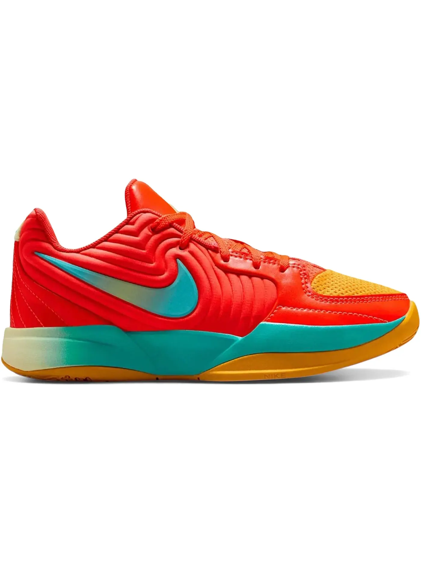 Детские кроссовки для мальчиков с длинным шнурком Nike Ja 2 Nike, Bright Crimson/Dusty Cactus/Life Lime — изображение 1 из 1