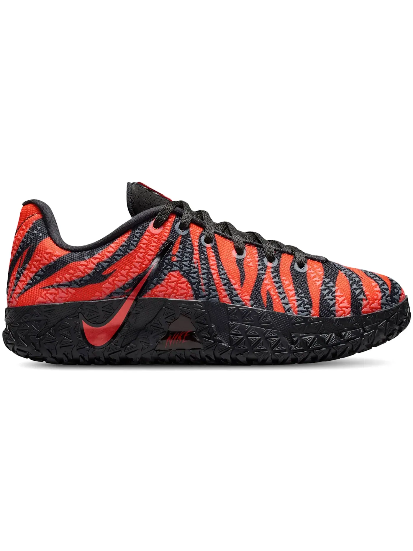 Детские кроссовки для мальчиков с принтом Nike Ja 3 Animal Pack Tiger Nike — изображение 1 из 1, оранжевый/черный/красный