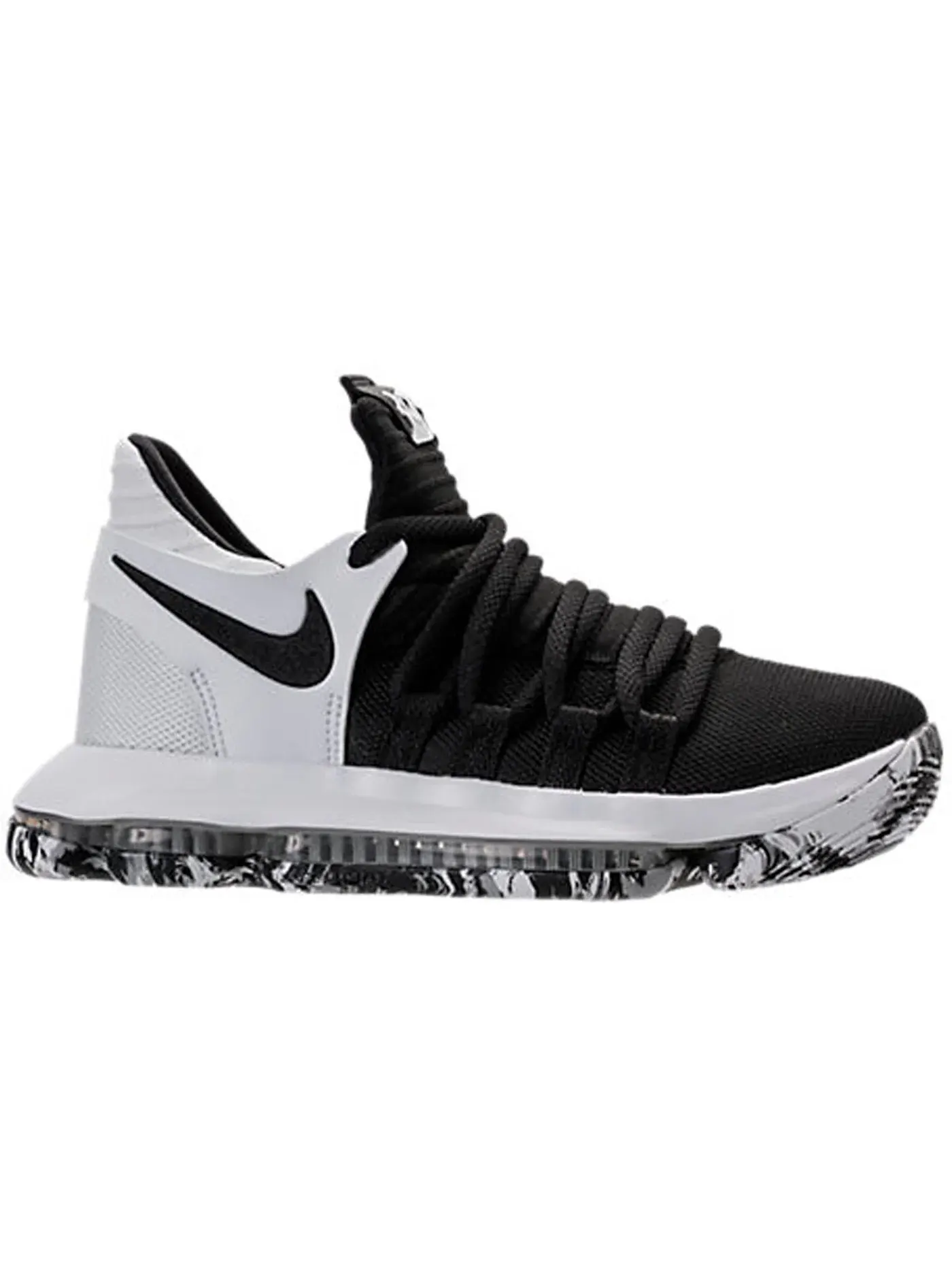 Детские кроссовки для мальчиков баскетбольные Nike KD 10 Nike — изображение 1 из 1, черный черный-белый