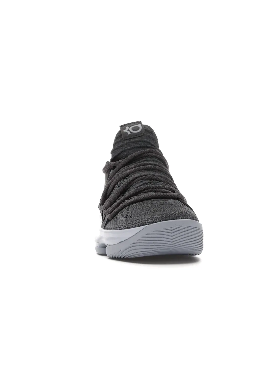 Мужские кроссовки с верхом Flyknit Nike KD 10 — изображение 2 из 4, темный серый/серебристый