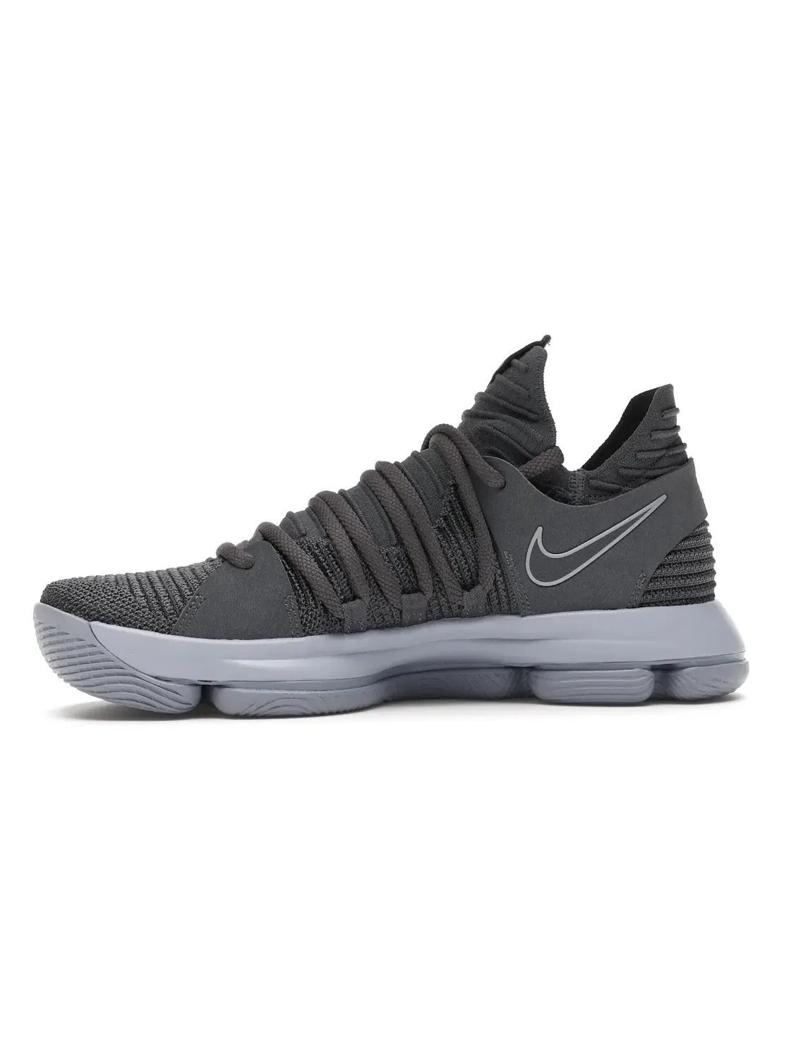 Мужские кроссовки с верхом Flyknit Nike KD 10 — изображение 3 из 4, темный серый/серебристый