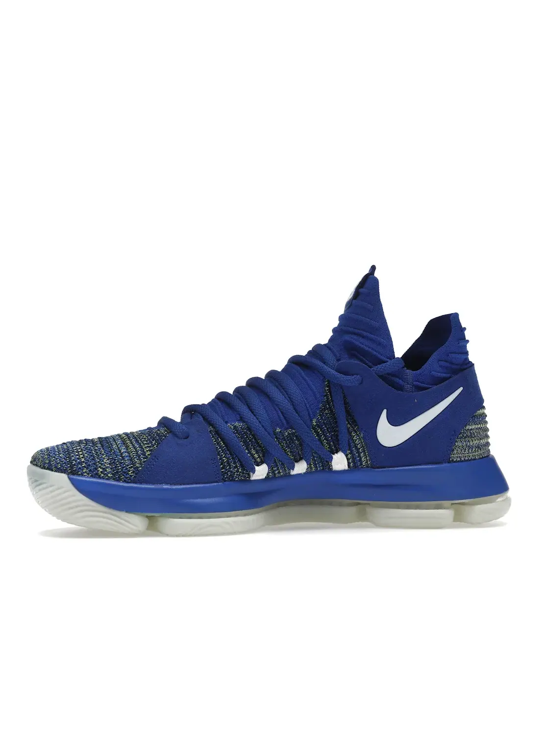 Мужские кроссовки баскетбольные Nike KD 10 — изображение 3 из 4, синий/белый