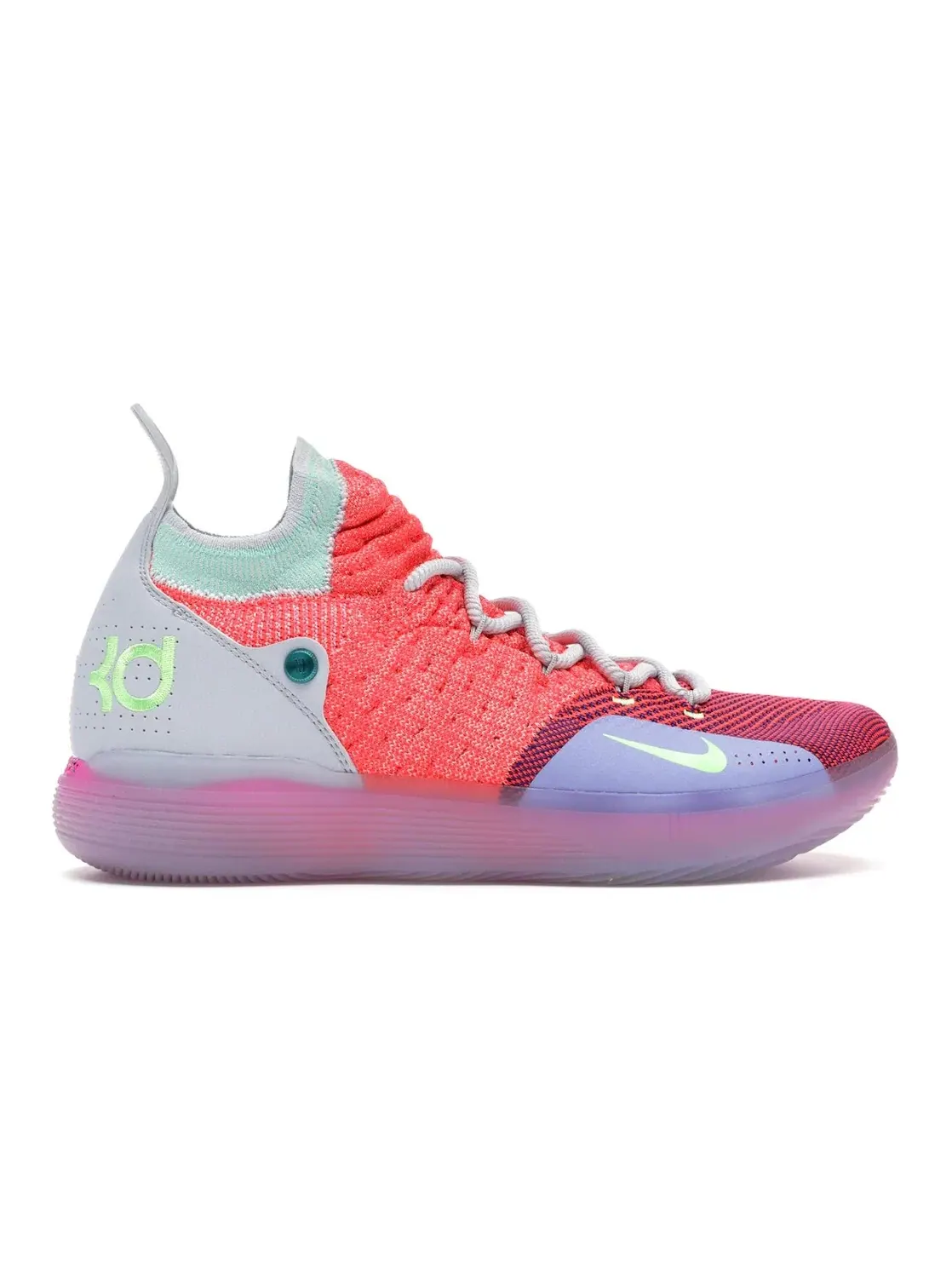 Мужские кроссовки с принтом Nike KD 11 EYBL — изображение 1 из 4, платиновый