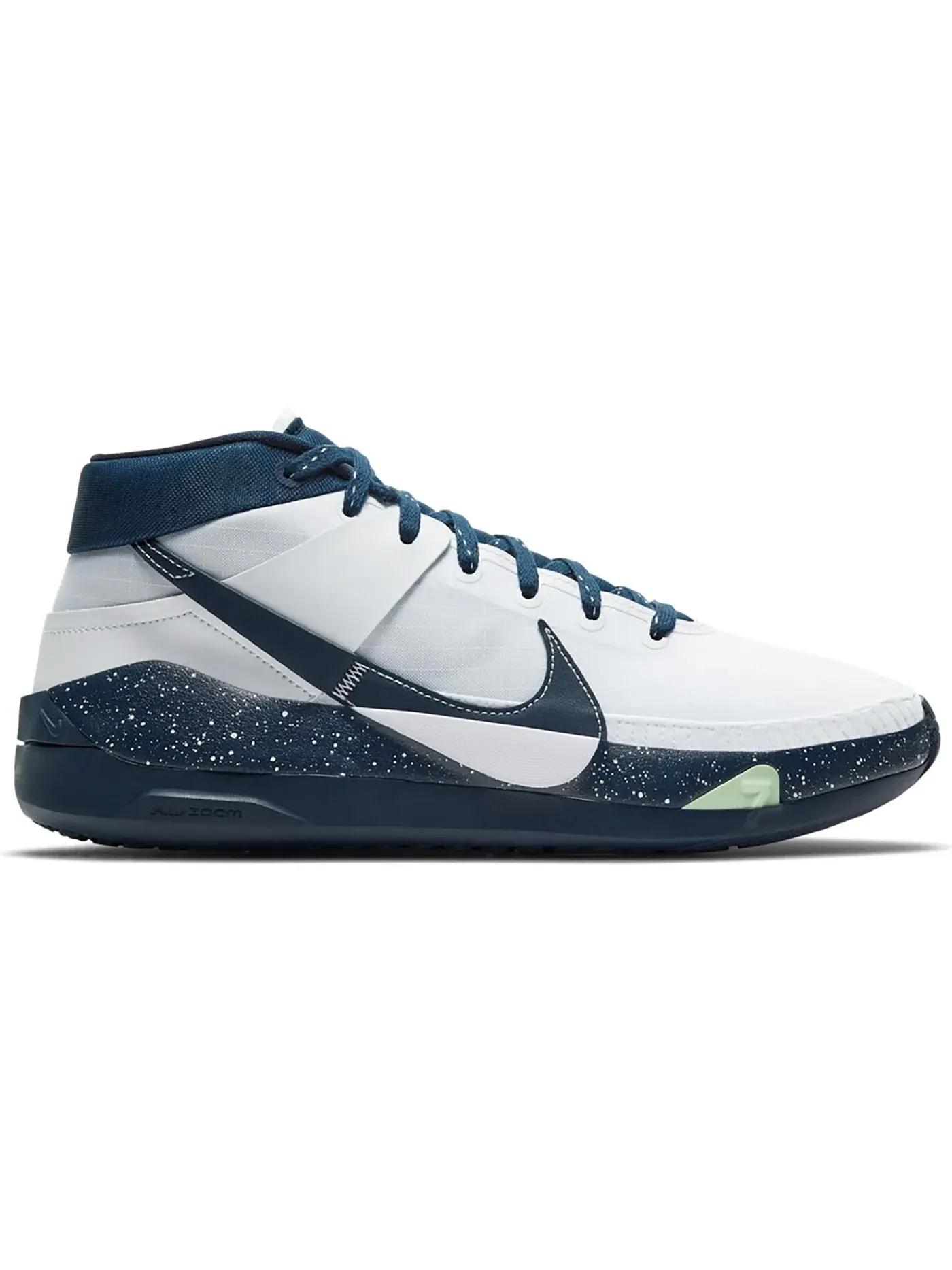 Мужские баскетбольные кроссовки с высокой поддержкой Nike KD 13 — изображение 1 из 1, темно-синий/белый-белый