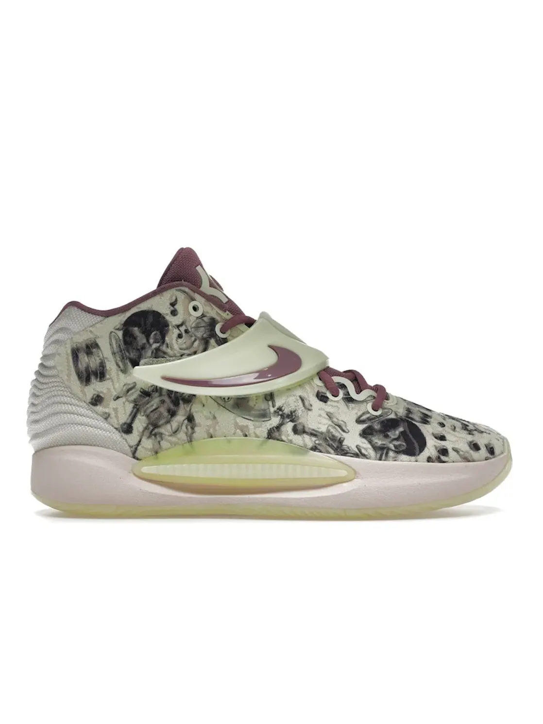 Мужские баскетбольные кроссовки с технологией Zoom Air Nike KD 14 NRG — изображение 1 из 4, светлый-белый