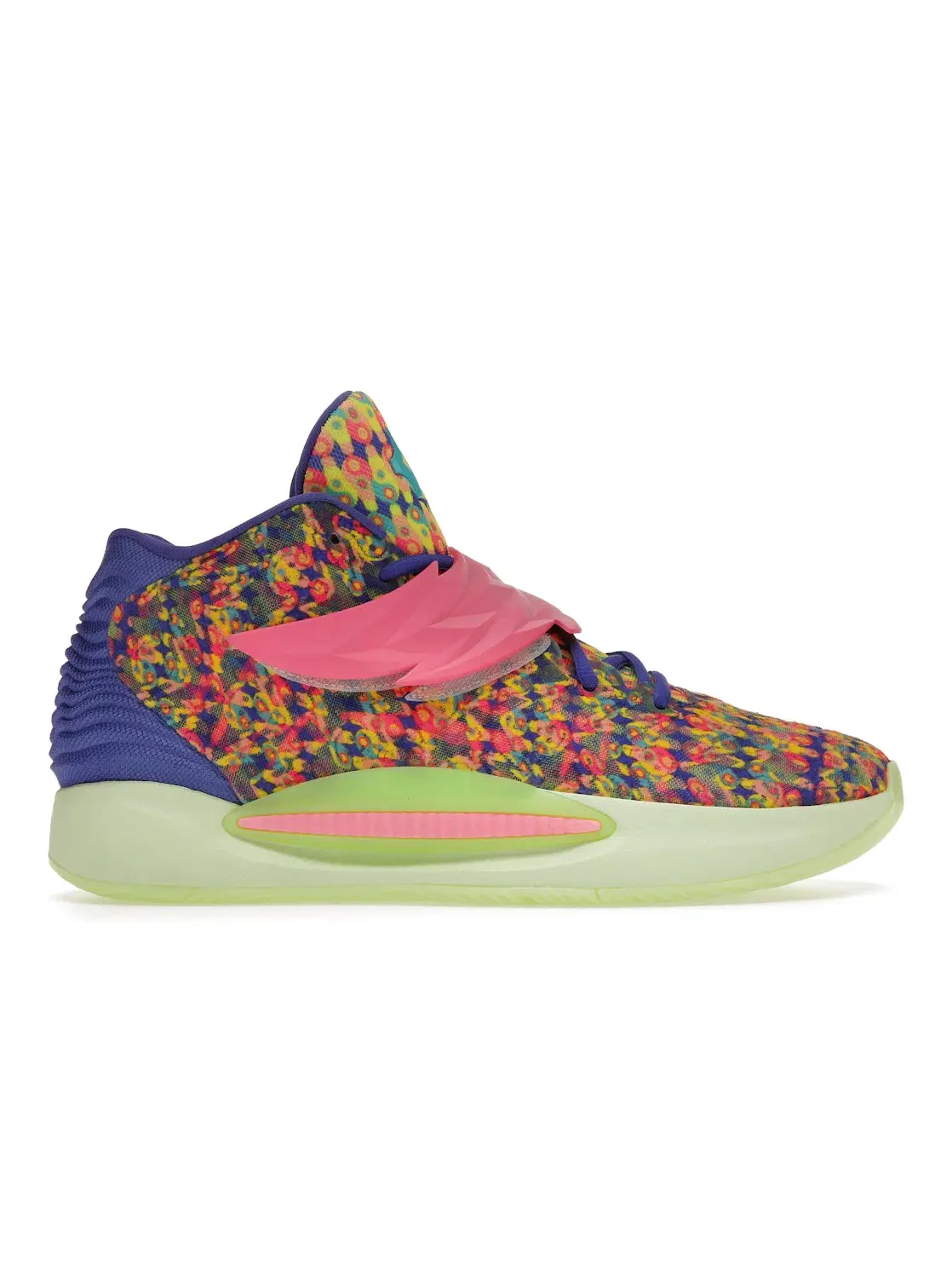 Мужские кроссовки для баскетбола Nike KD 14 Ron English 1 — изображение 1 из 4, розовый-синий