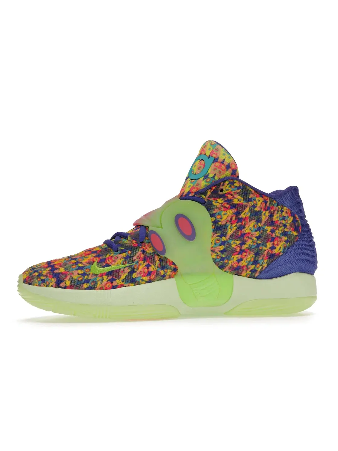 Мужские кроссовки для баскетбола Nike KD 14 Ron English 1 — изображение 3 из 4, розовый-синий