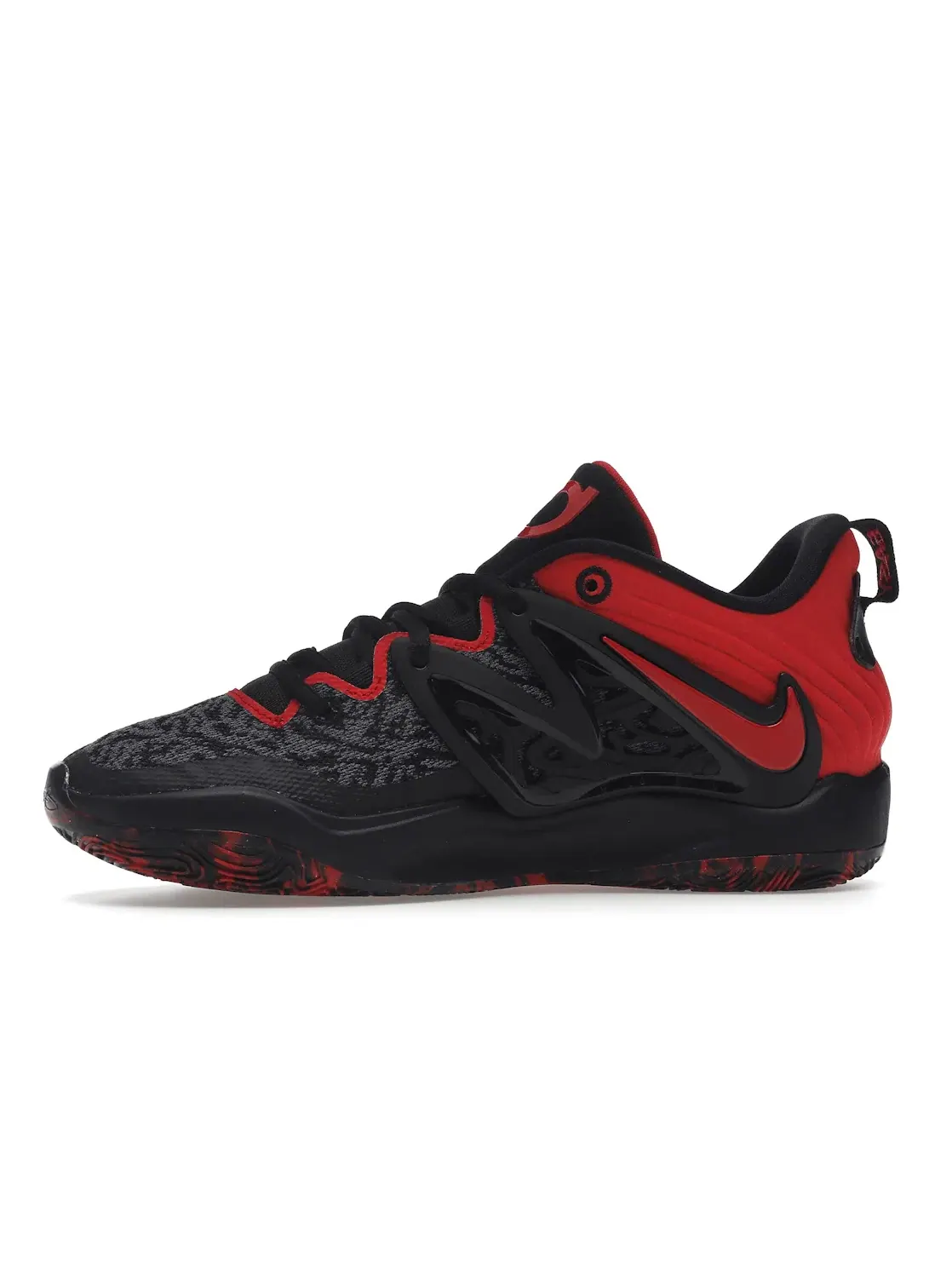 Мужские баскетбольные кроссовки с амортизацией Nike KD 15 Nike — изображение 3 из 4, черный/красный/светлый