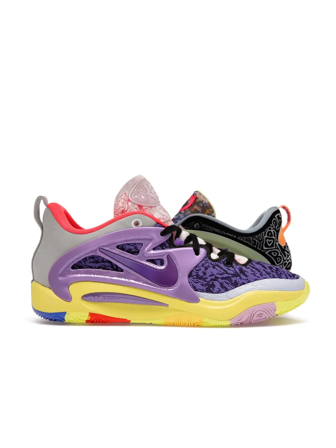 Мужские кроссовки для баскетбола Nike KD 15 — изображение 1 из 4, белый/черный/розовый