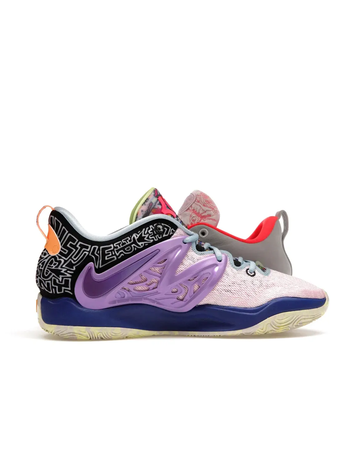 Мужские кроссовки для баскетбола Nike KD 15 — изображение 3 из 4, белый/черный/розовый