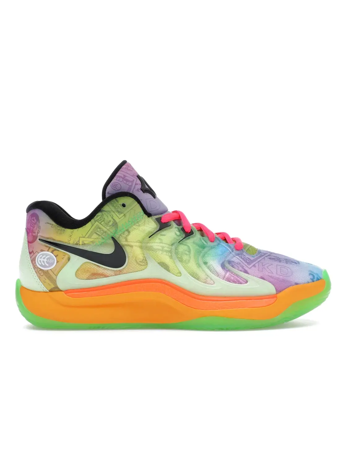 Мужские кроссовки для баскетбола Nike KD 17 — изображение 1 из 4, розовый/оранжевый/синий