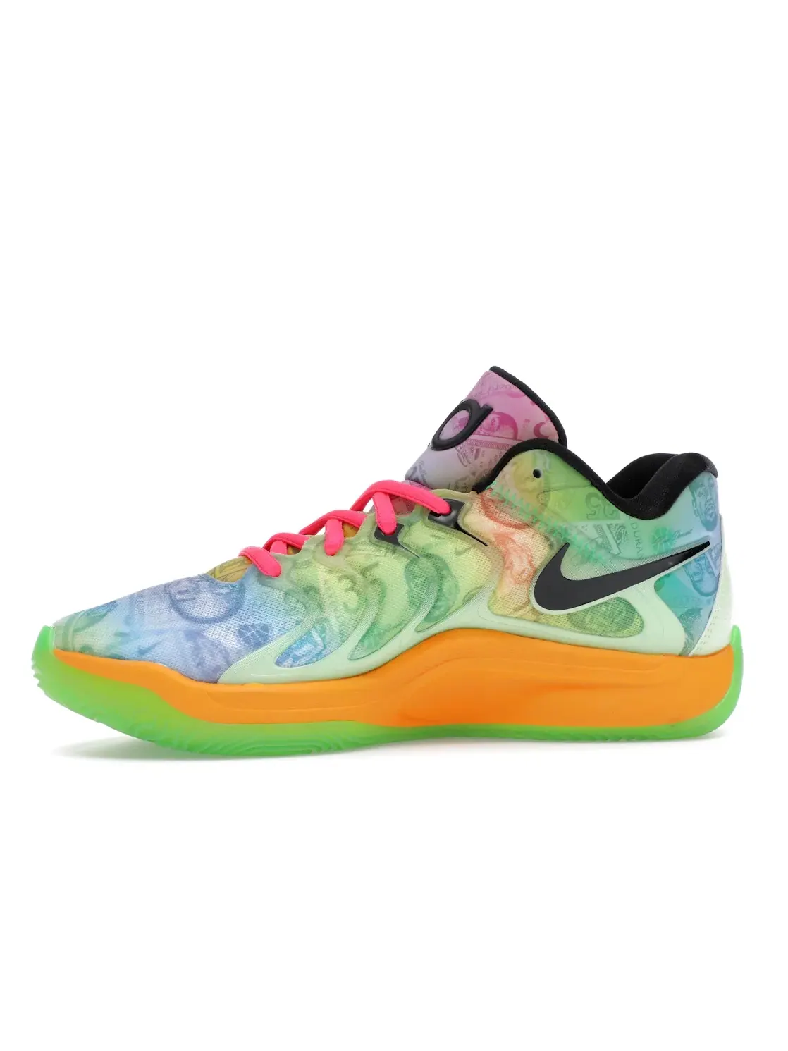 Мужские кроссовки для баскетбола Nike KD 17 — изображение 3 из 4, розовый/оранжевый/синий