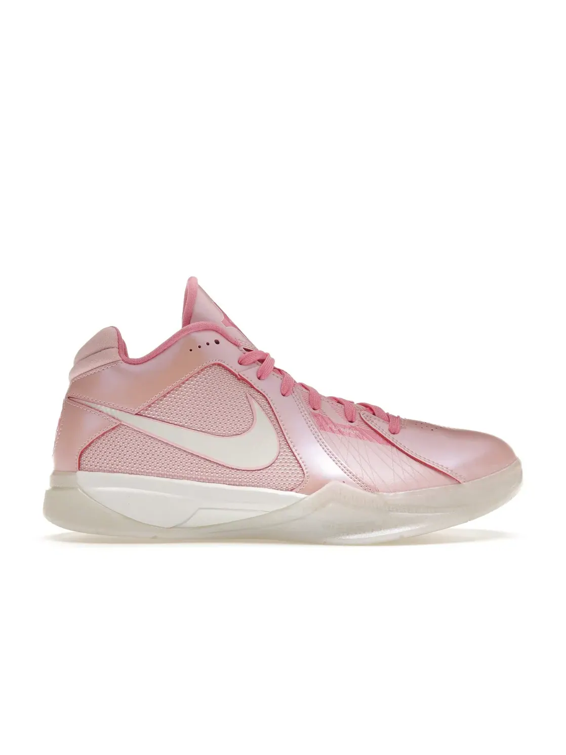 Мужские кроссовки с дизайном Aunt Pearl Nike KD 3 — изображение 1 из 4, розовый/белый/розовый