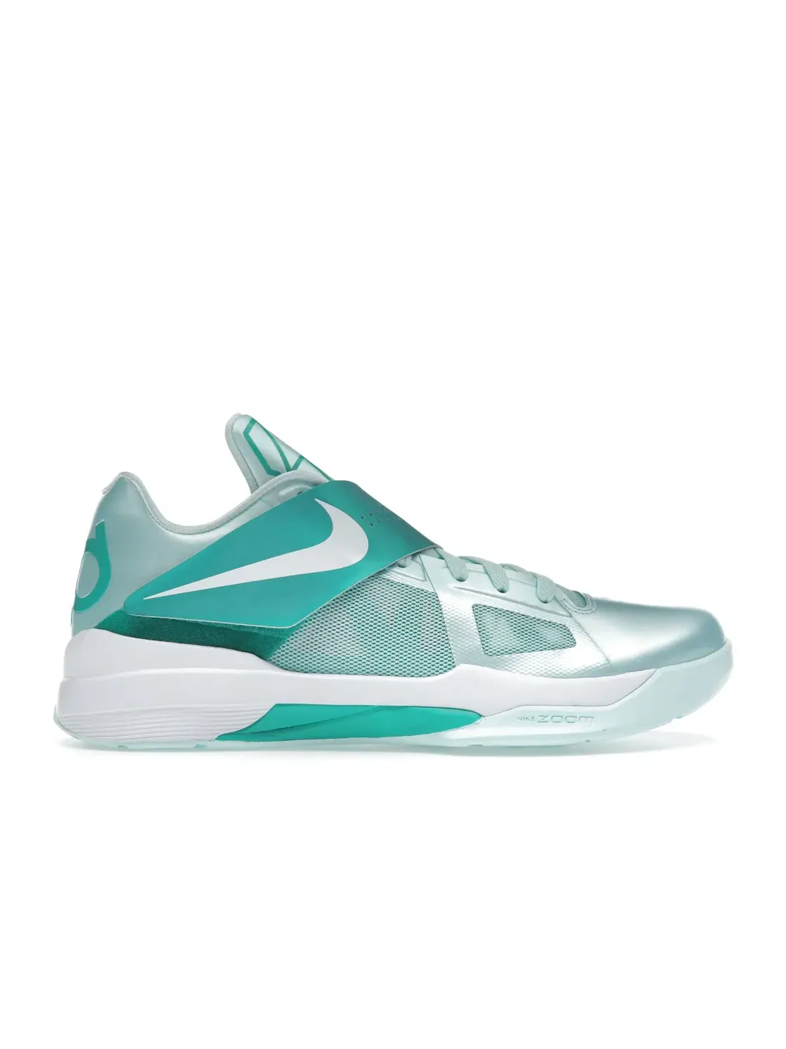 Мужские кроссовки для баскетбола с инновационными технологиями Nike KD 4 Nike — изображение 1 из 4, белый зеленый