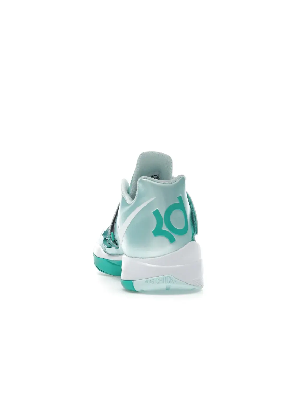 Мужские кроссовки для баскетбола с инновационными технологиями Nike KD 4 Nike — изображение 4 из 4, белый зеленый
