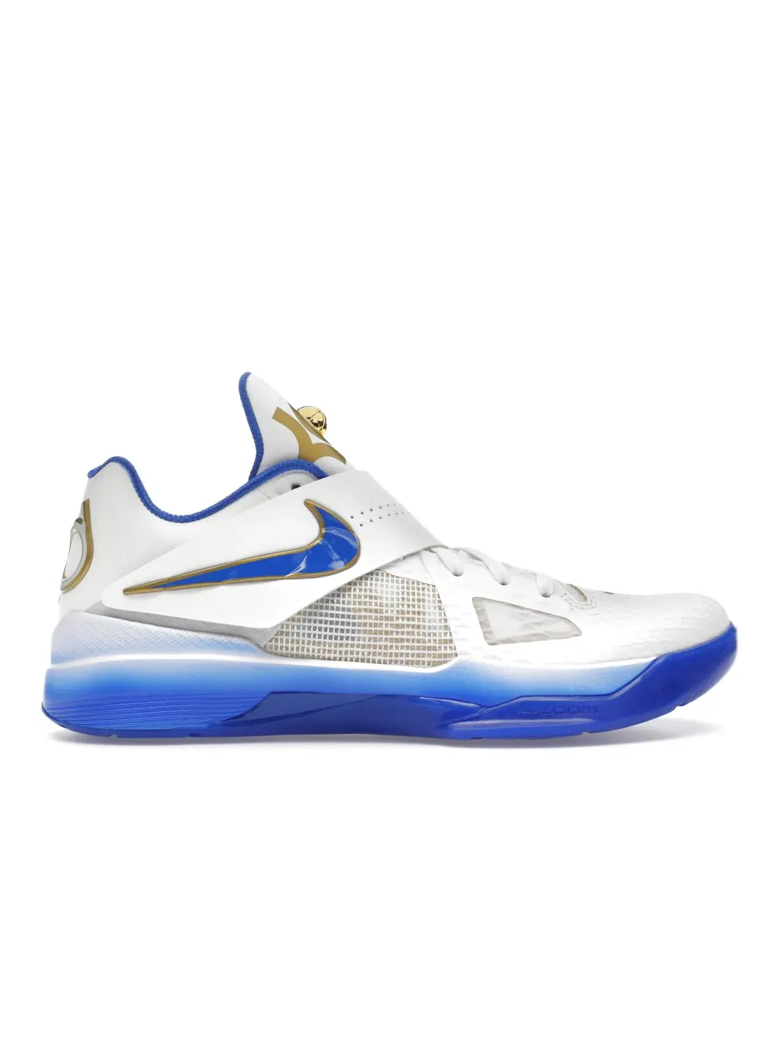 Мужские высокие баскетбольные кроссовки с кожаным и сетчатым верхом Nike KD 4 — изображение 1 из 4
