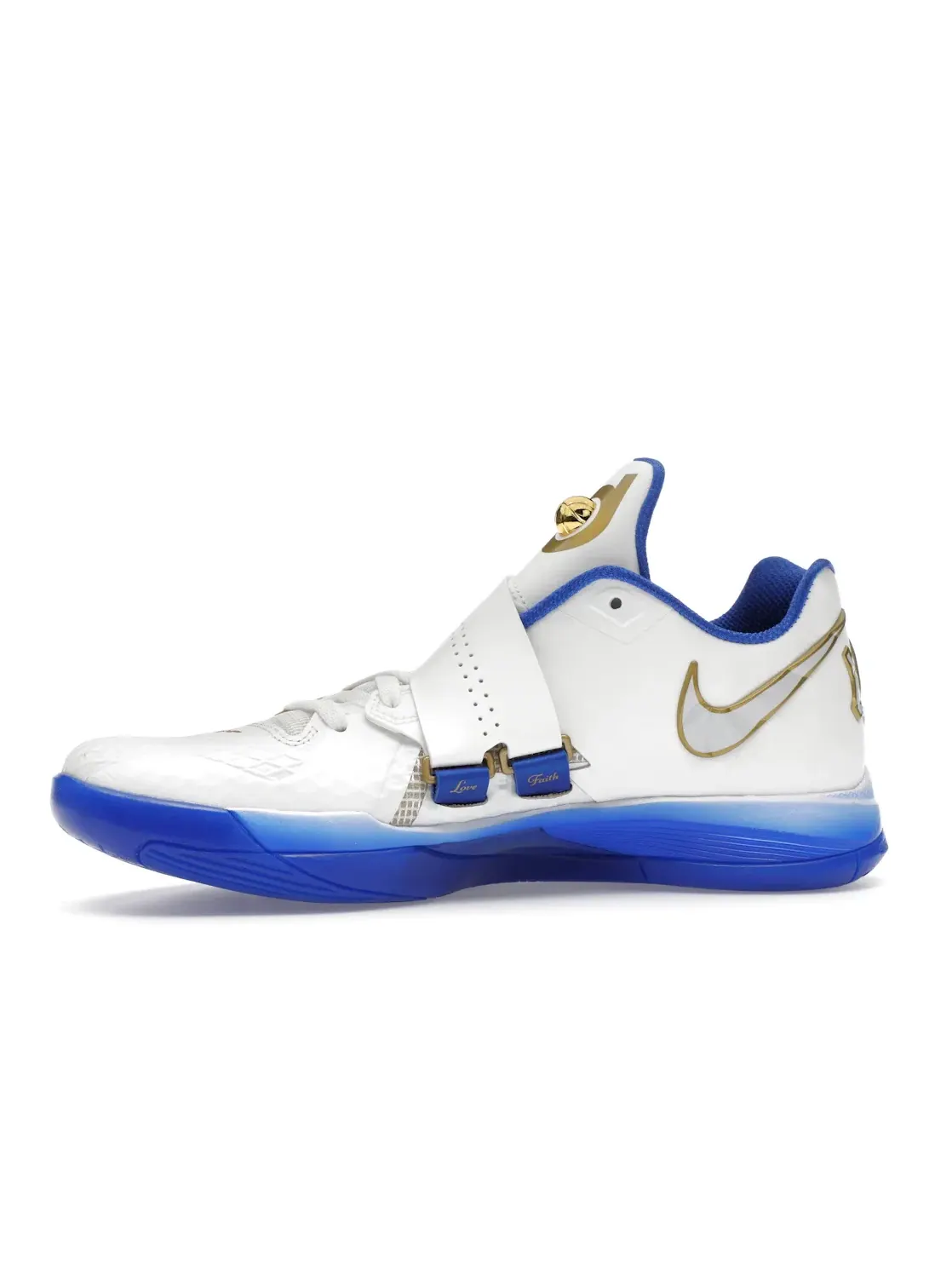 Мужские высокие баскетбольные кроссовки с кожаным и сетчатым верхом Nike KD 4 — изображение 3 из 4