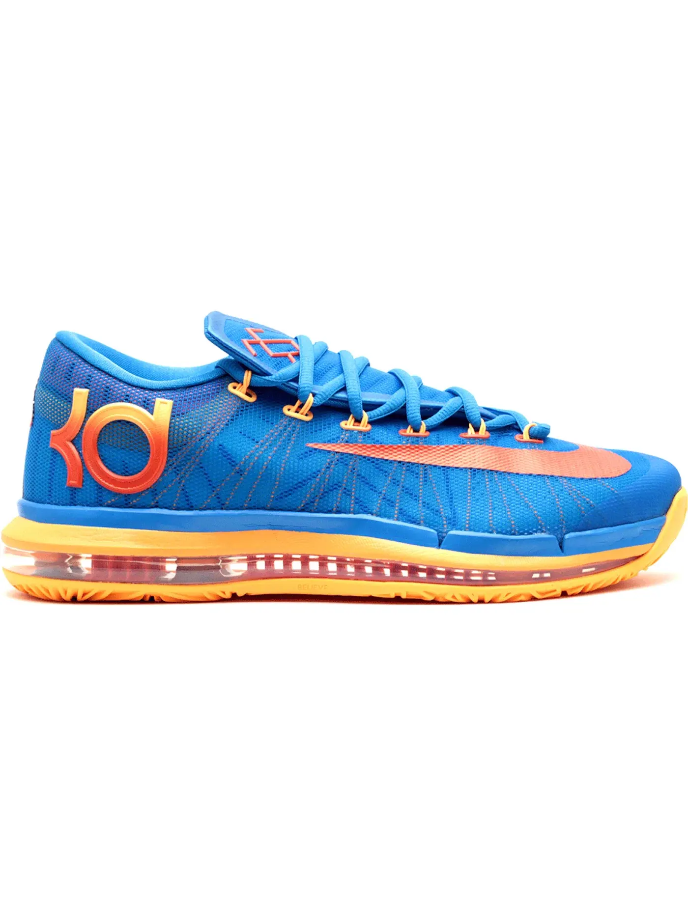 Мужские кроссовки для баскетбола Nike KD 6 Elite — изображение 1 из 1, синий/оранжевый--синий