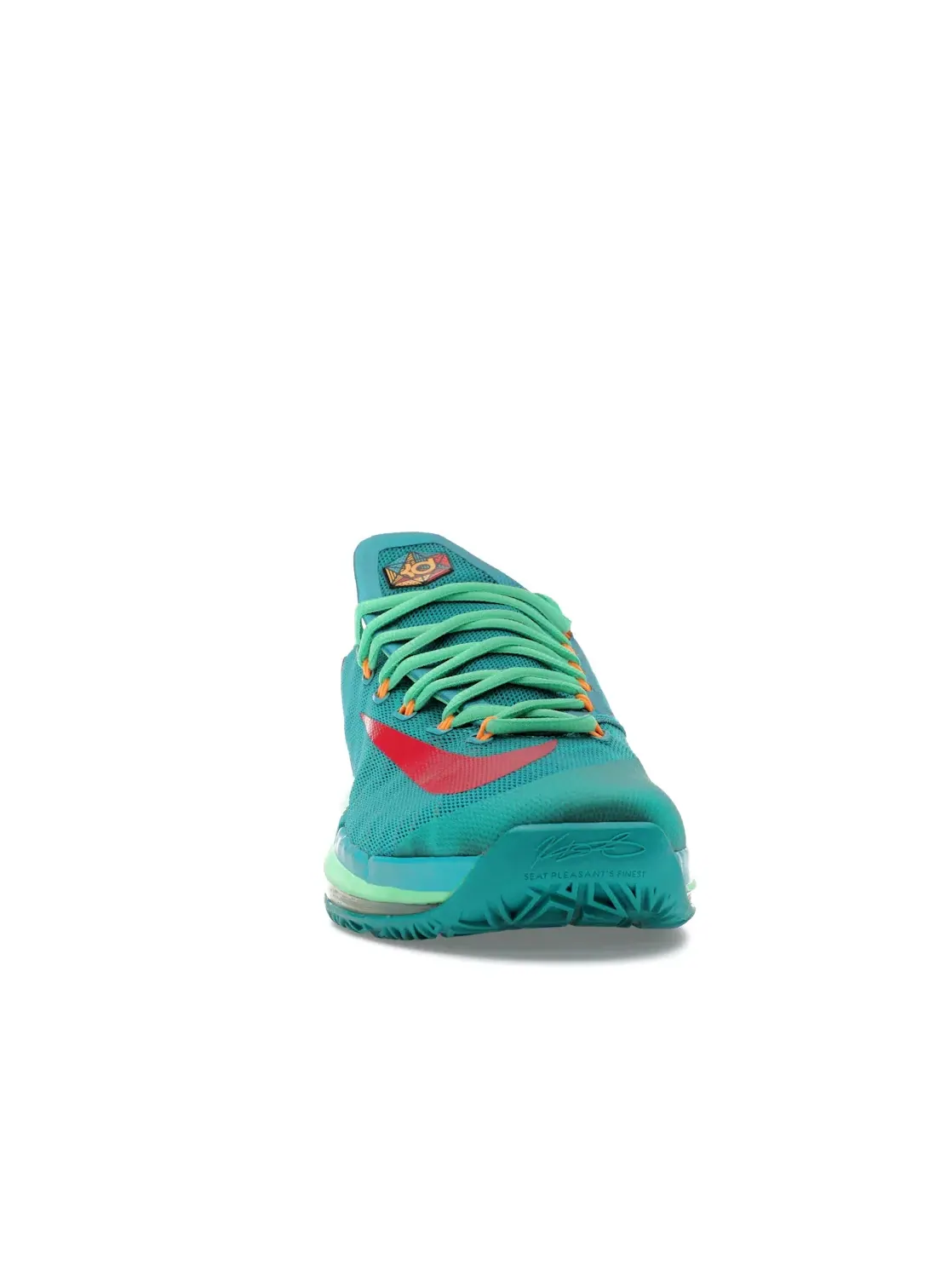 Мужские кроссовки для баскетбола Nike KD 6 — изображение 2 из 4, зеленый розовый