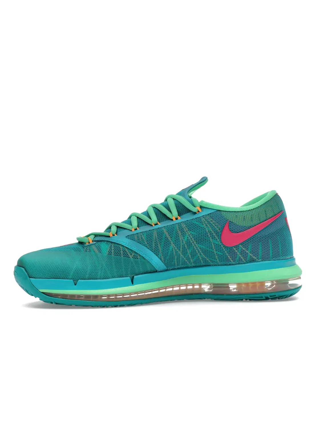 Мужские кроссовки для баскетбола Nike KD 6 — изображение 3 из 4, зеленый розовый