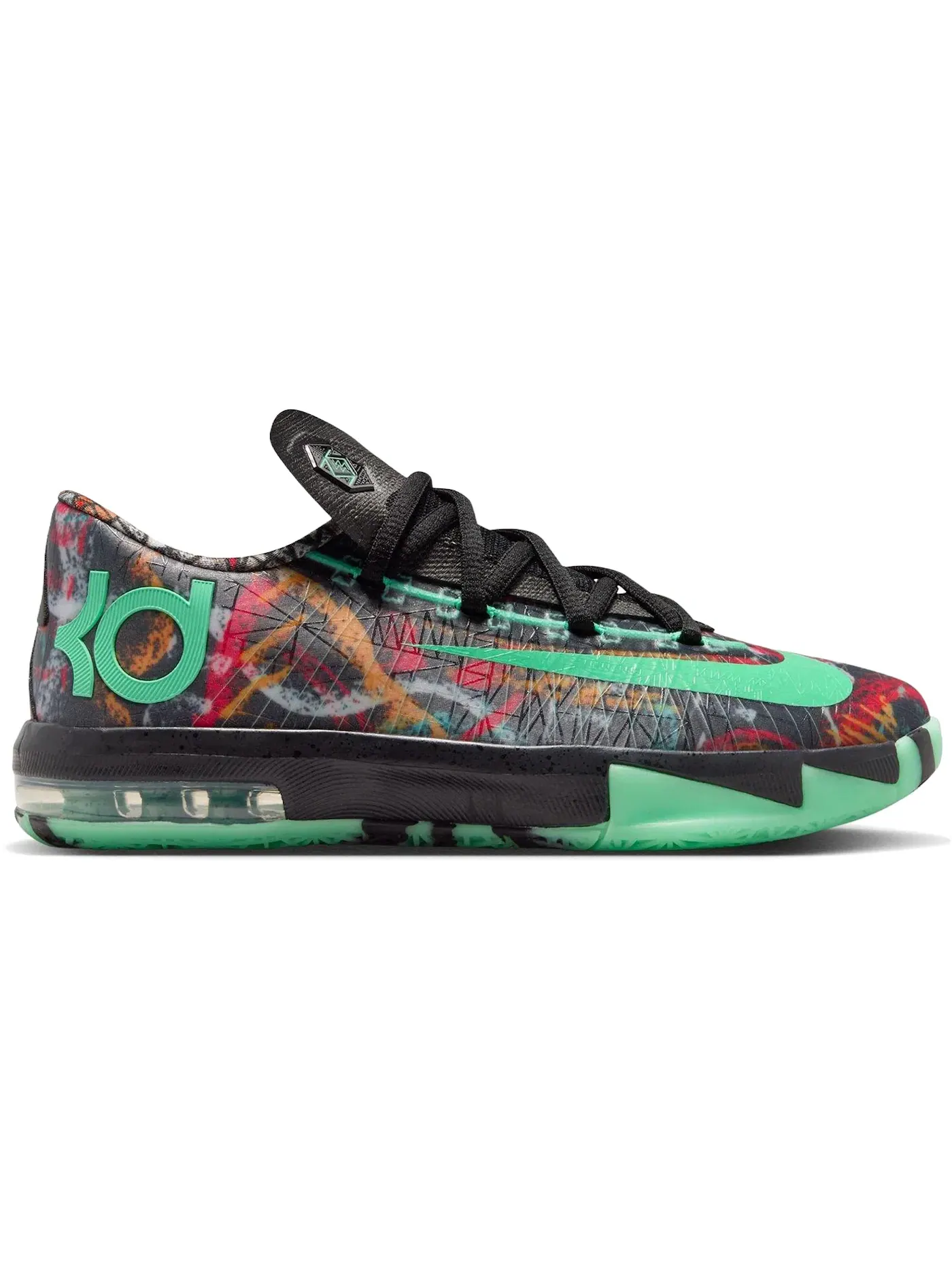 Детские кроссовки для мальчиков Nike KD 6 Illusion — изображение 1 из 1, мульти-/зеленый/черный