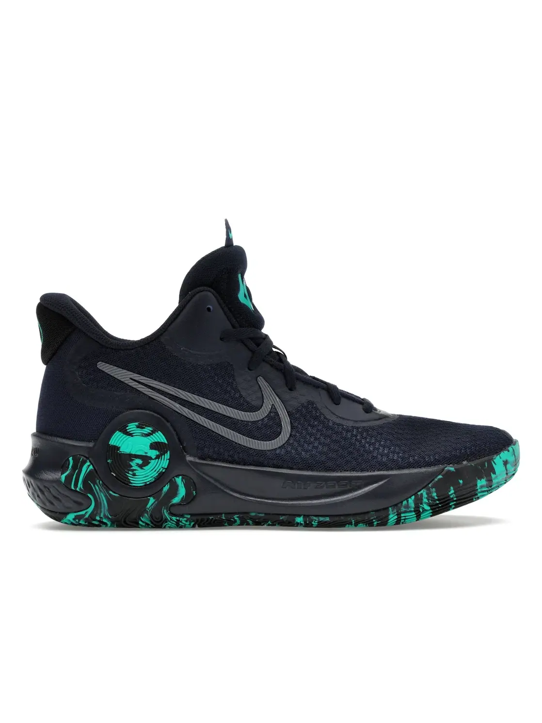 Мужские баскетбольные кроссовки с высокой производительностью Nike KD Trey 5 IX — изображение 1 из 4, черный/прозрачный/серый