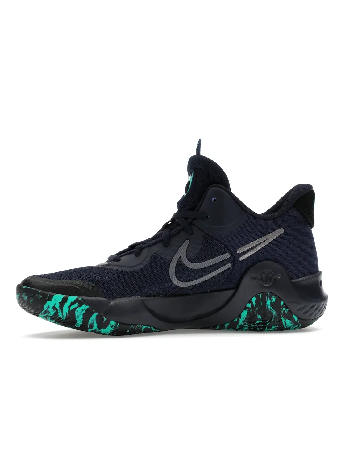 Мужские баскетбольные кроссовки с высокой производительностью Nike KD Trey 5 IX — изображение 3 из 4, черный/прозрачный/серый