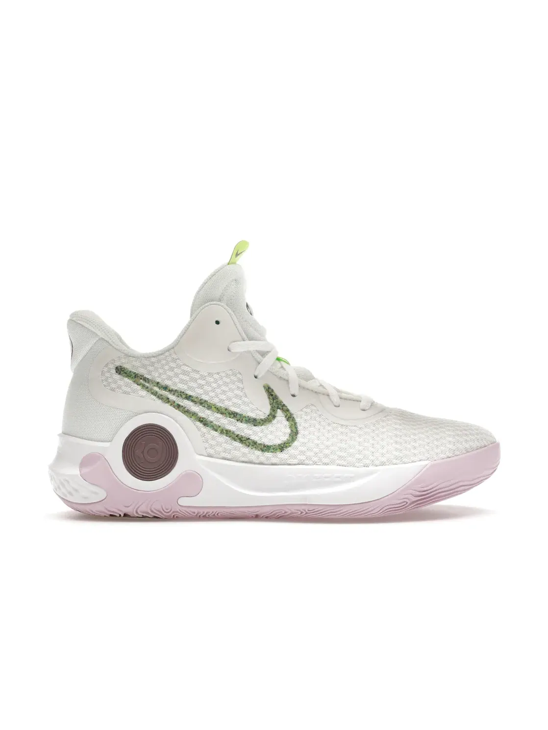 Мужские баскетбольные кроссовки высокие Nike KD Trey 5 IX — изображение 1 из 4, белый светлый фиолетовый