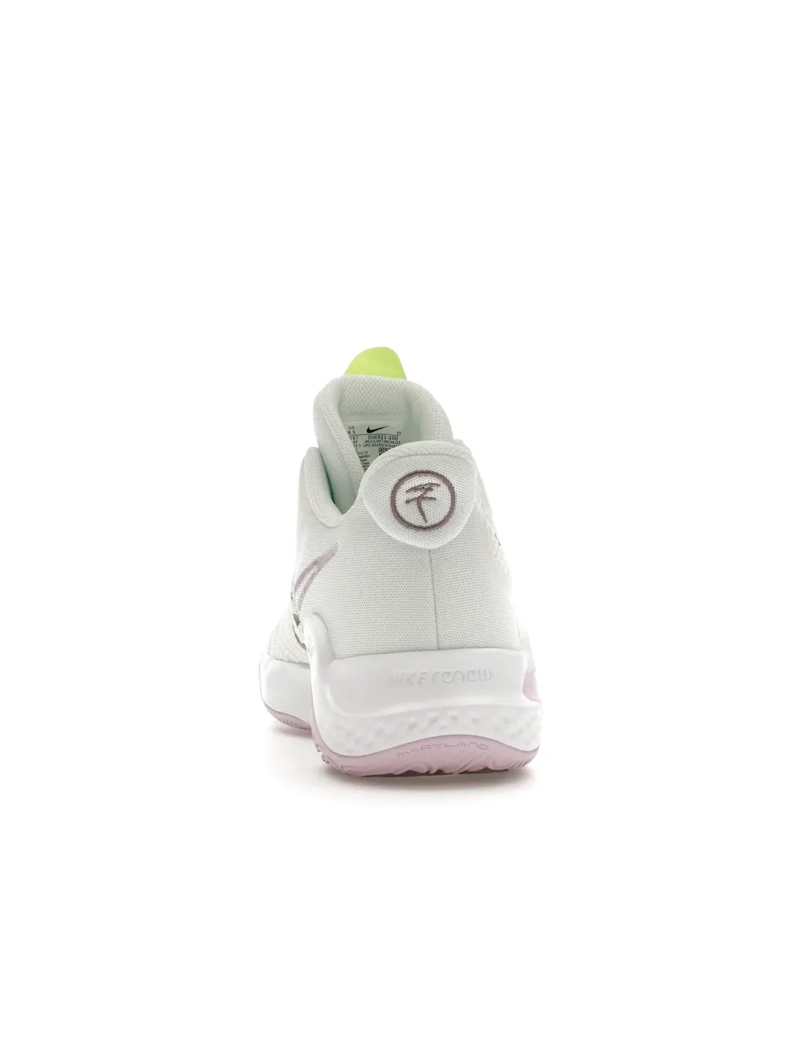 Мужские баскетбольные кроссовки высокие Nike KD Trey 5 IX — изображение 4 из 4, белый светлый фиолетовый