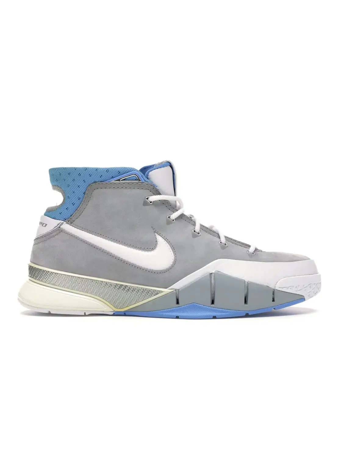 Мужские кроссовки для баскетбола Nike Kobe 1 Nike — изображение 1 из 4, серый/белый-синий